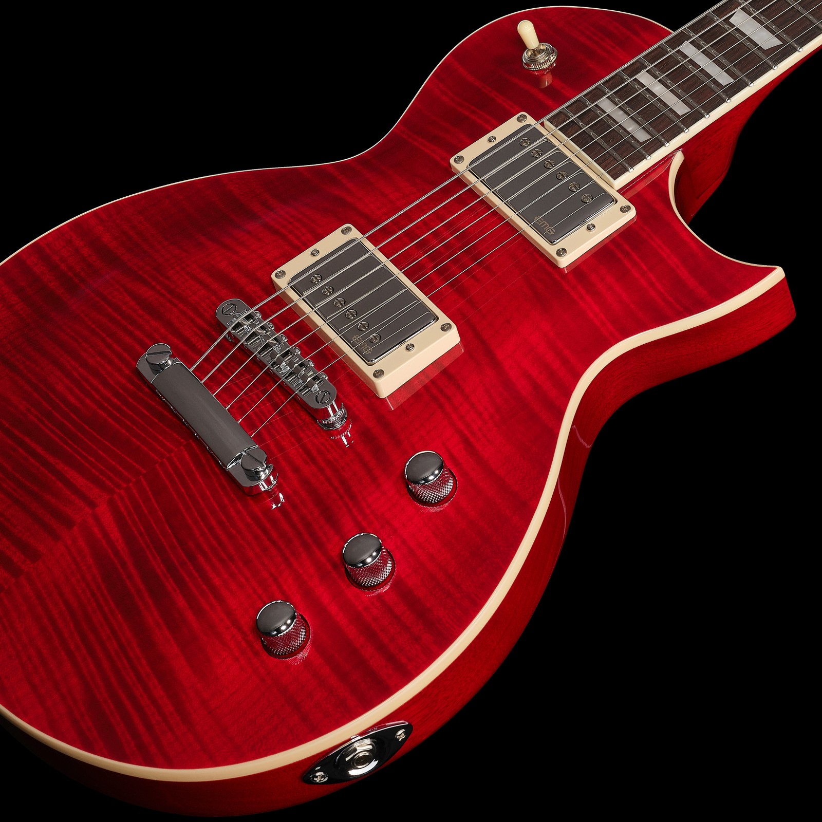 Harley Benton SC-Custom Plus mit EMG Retro Active Hot 70 Covered Ceramic unn Covered Alnico-5  Humbucker