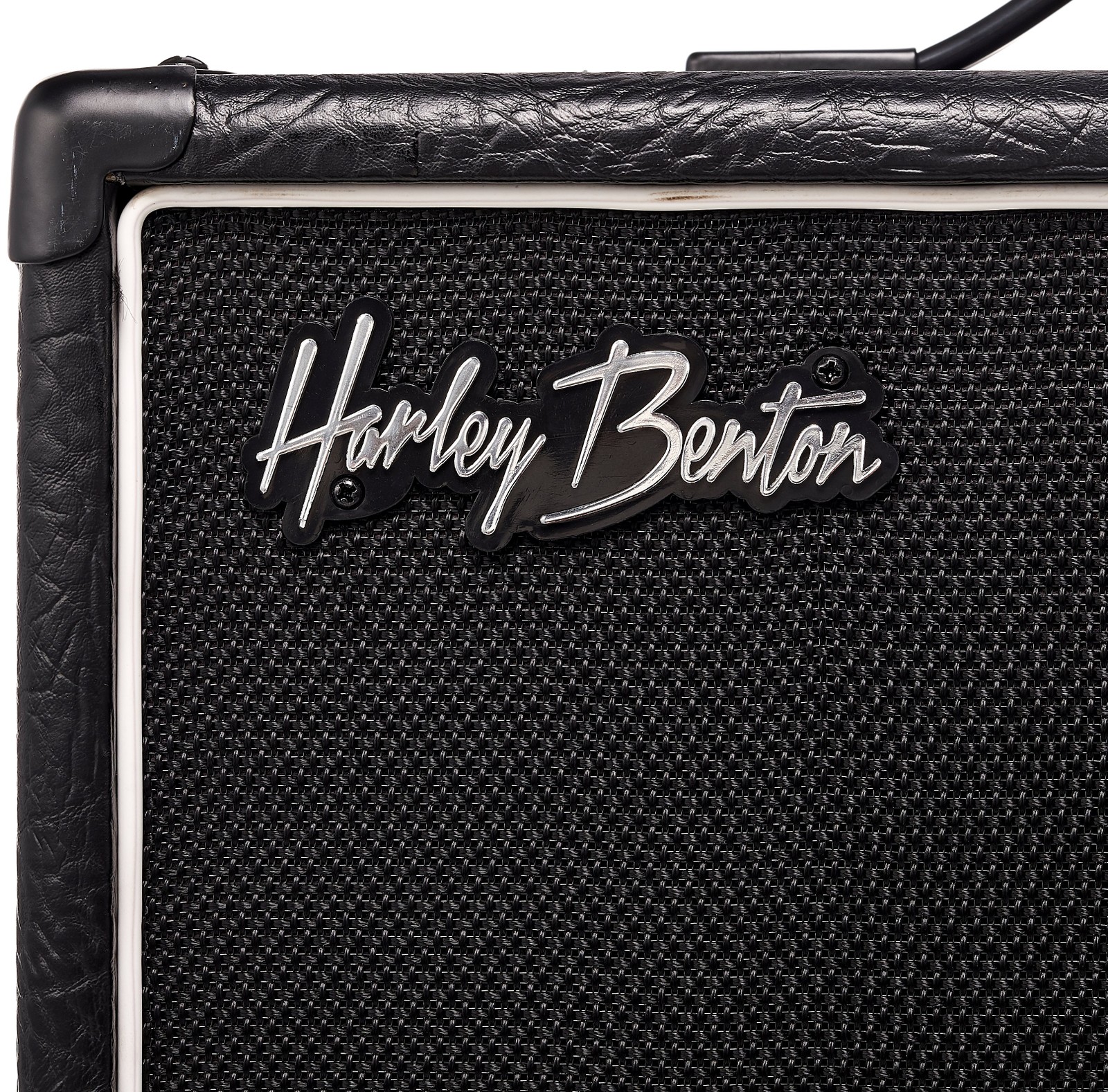 Closeup of the Harley Benton G112 Celestion V30 Cabinet for Electric Guitar