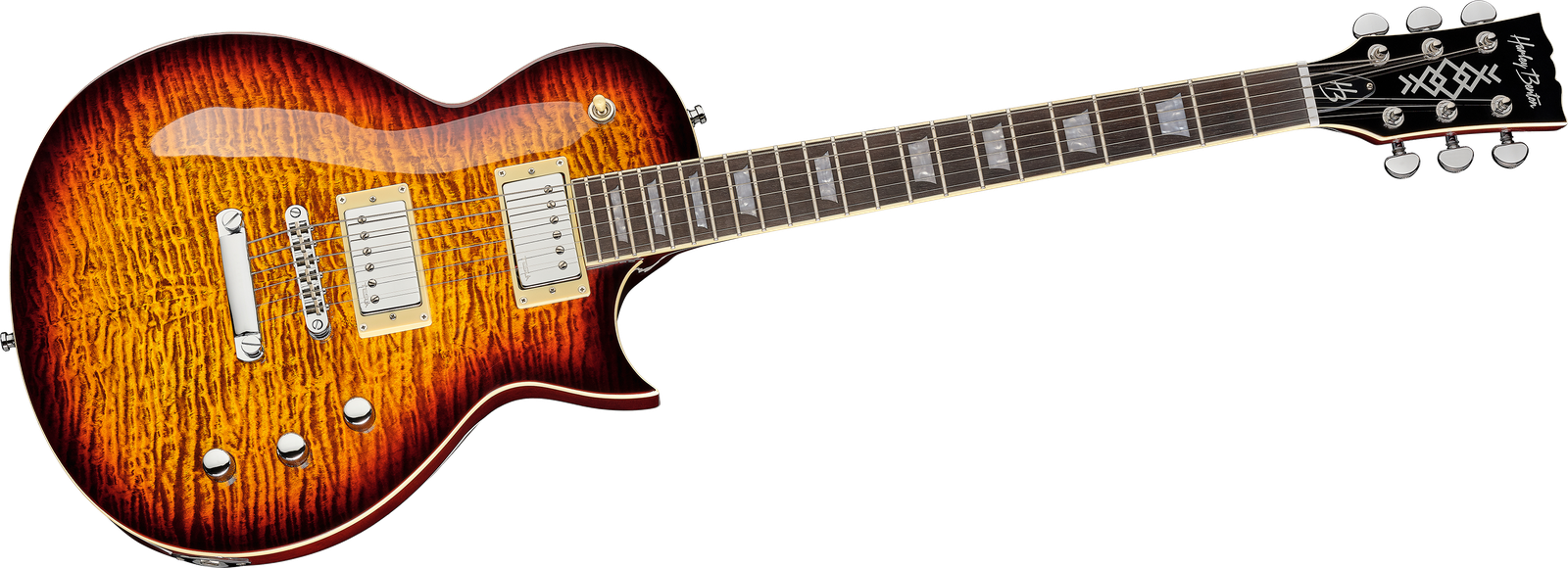 Harley Benton SC-Custom III Desert Burst Komplettansicht