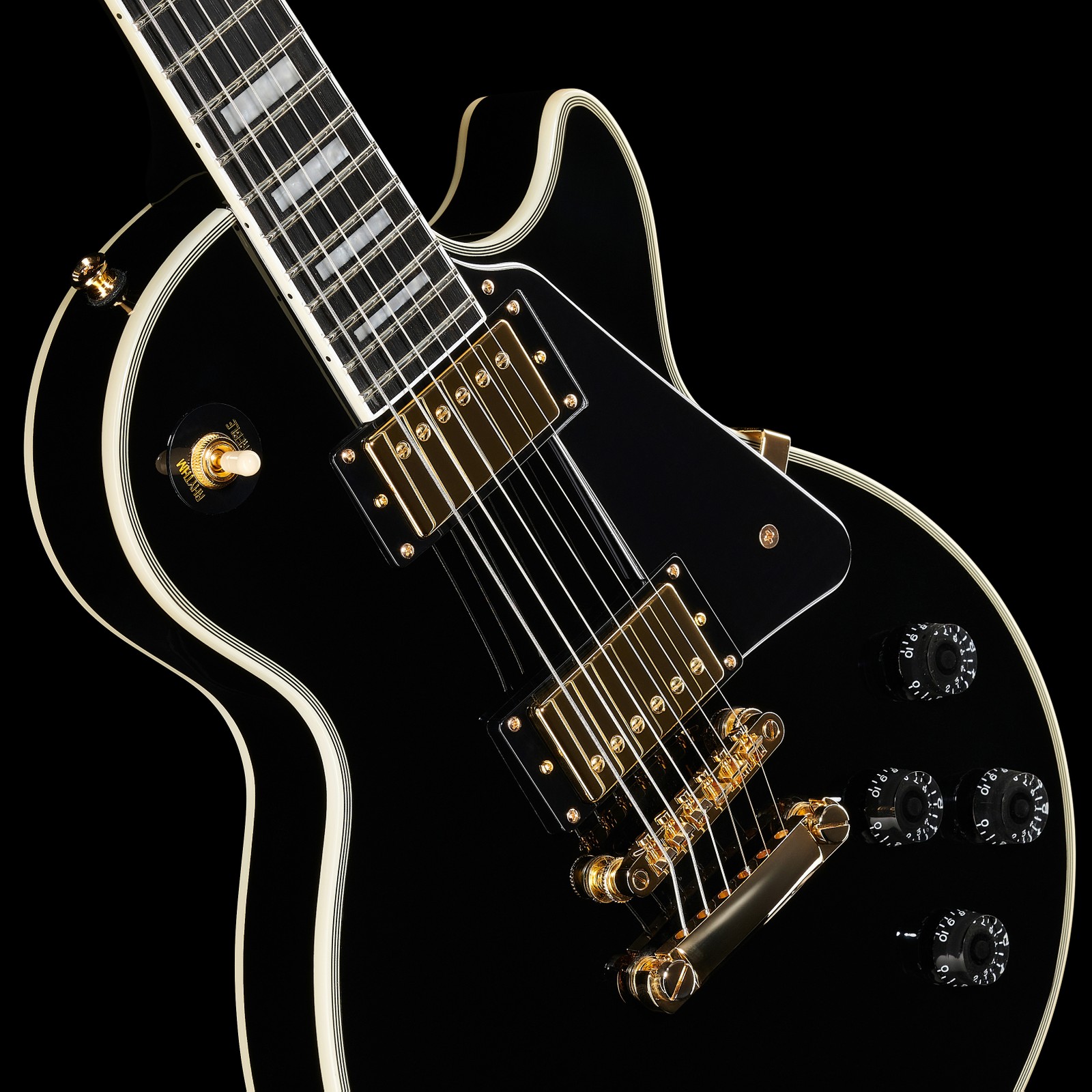 Epiphone Les Paul Custom Pro - ebony Single-cut-e-gitarre