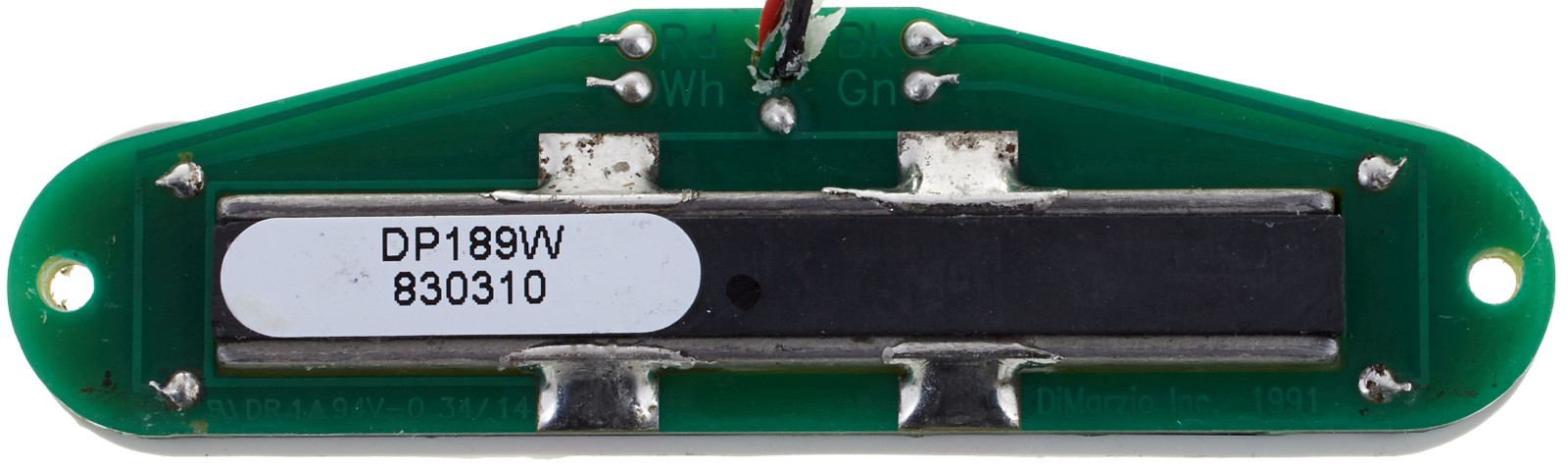 DiMarzio DP189 Tone Zone S WH, Unterseite