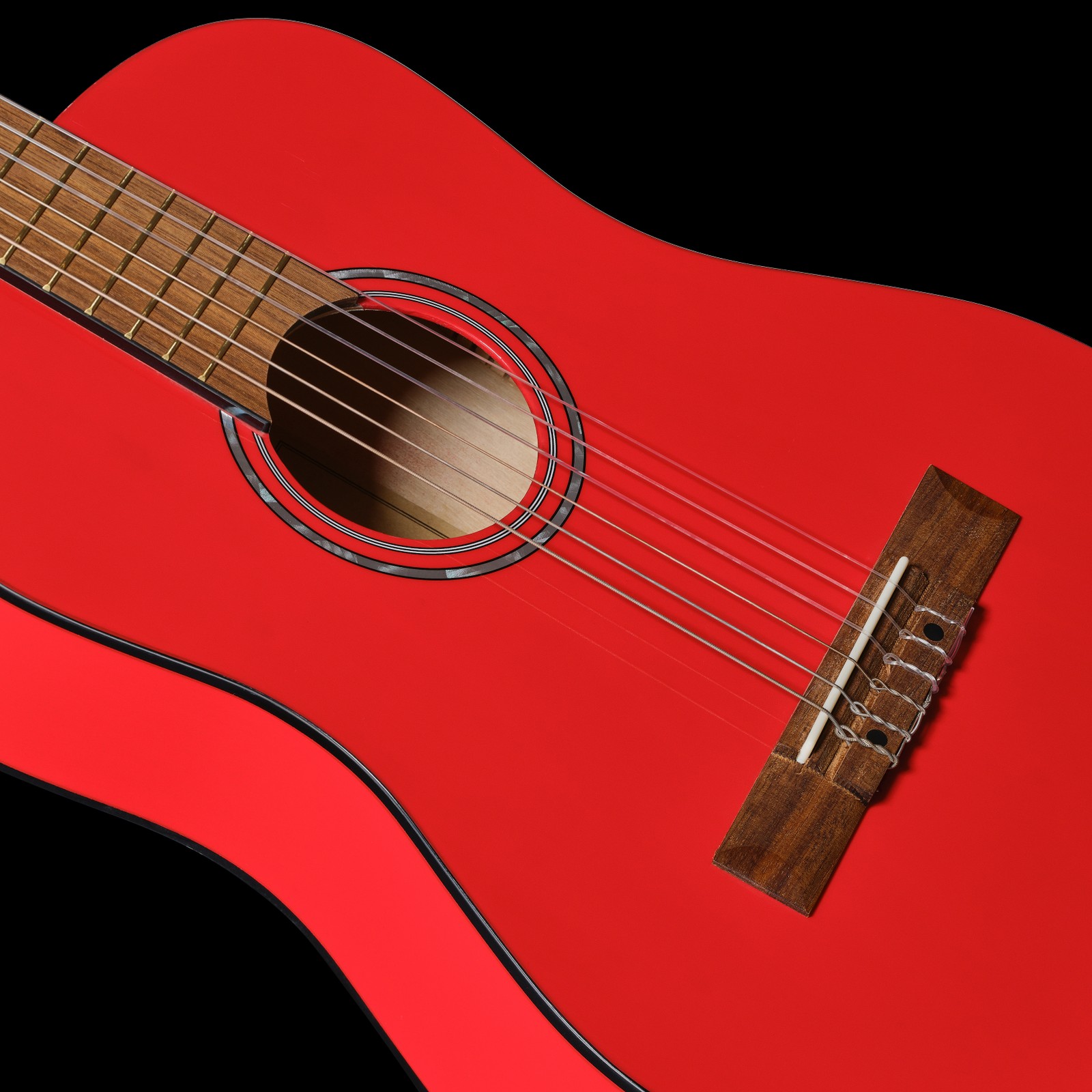 Decke der Startone CG-851 1/2 Red Klassikgitarre