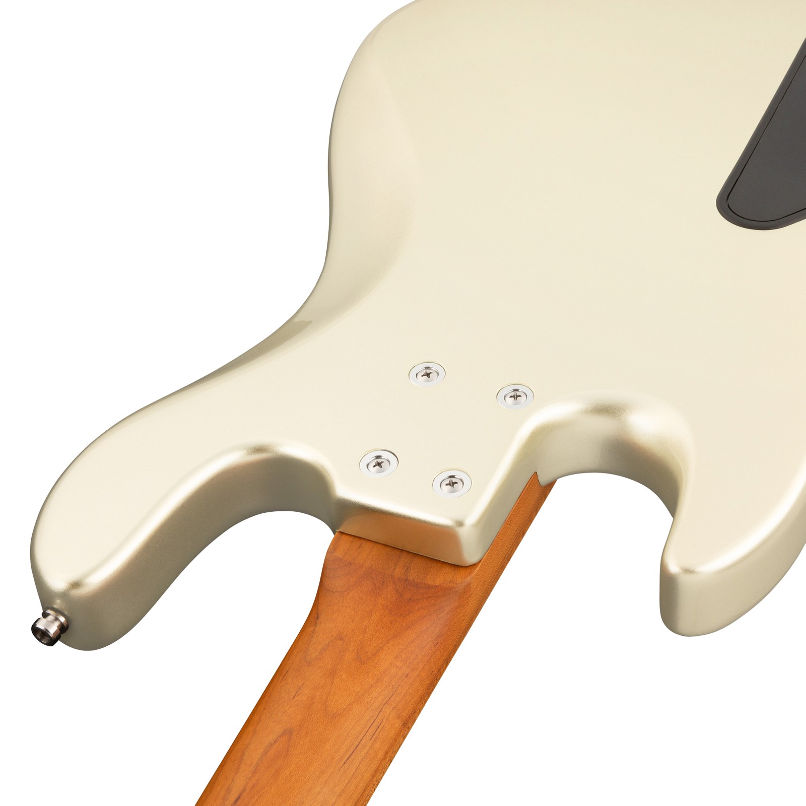 Verschraubter Hals auf der Rückseite des Sadowsky MetroExp21 Vint M4 RM CH