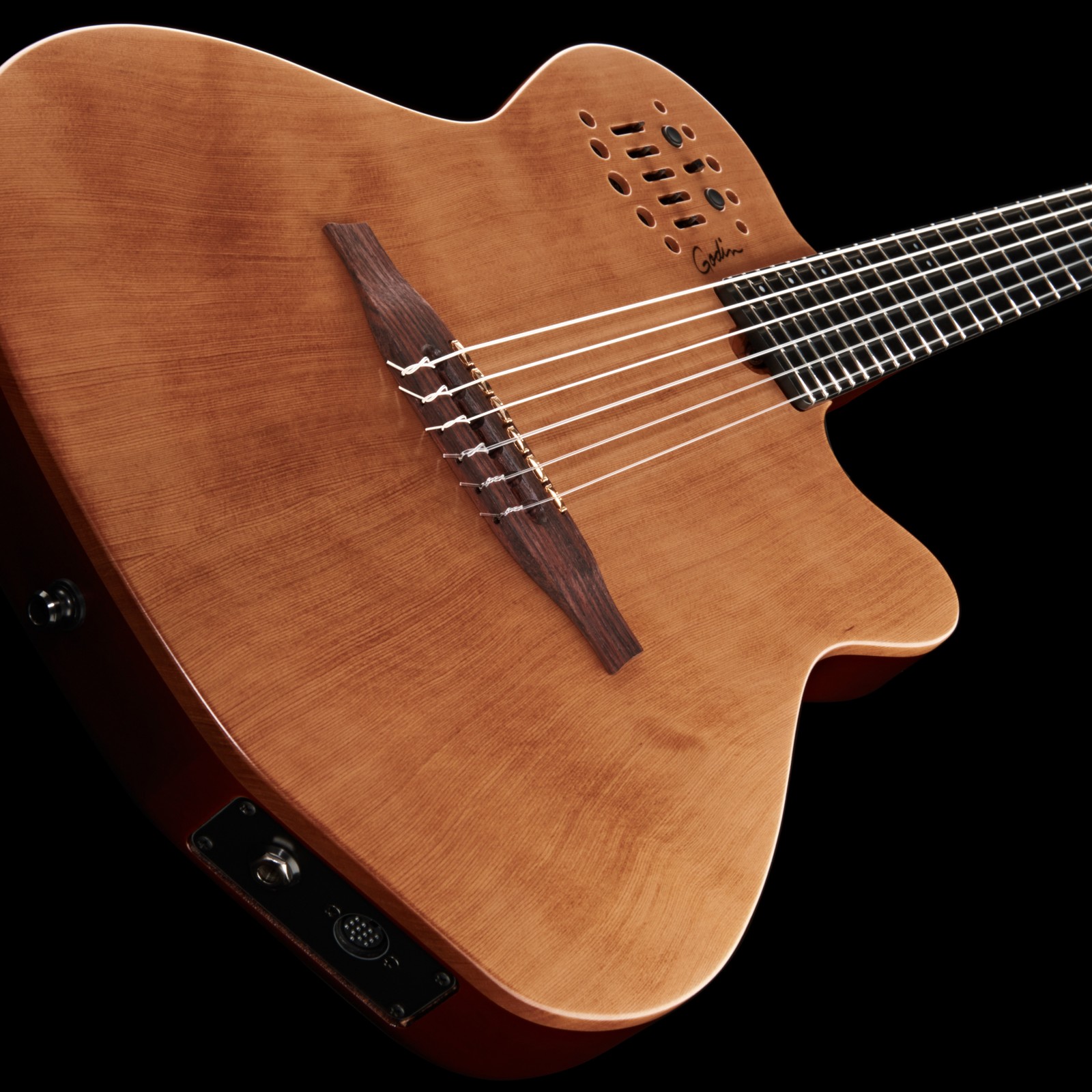 Godin ACS SA Natur SG Akustikgitarre mit Nylonsaiten