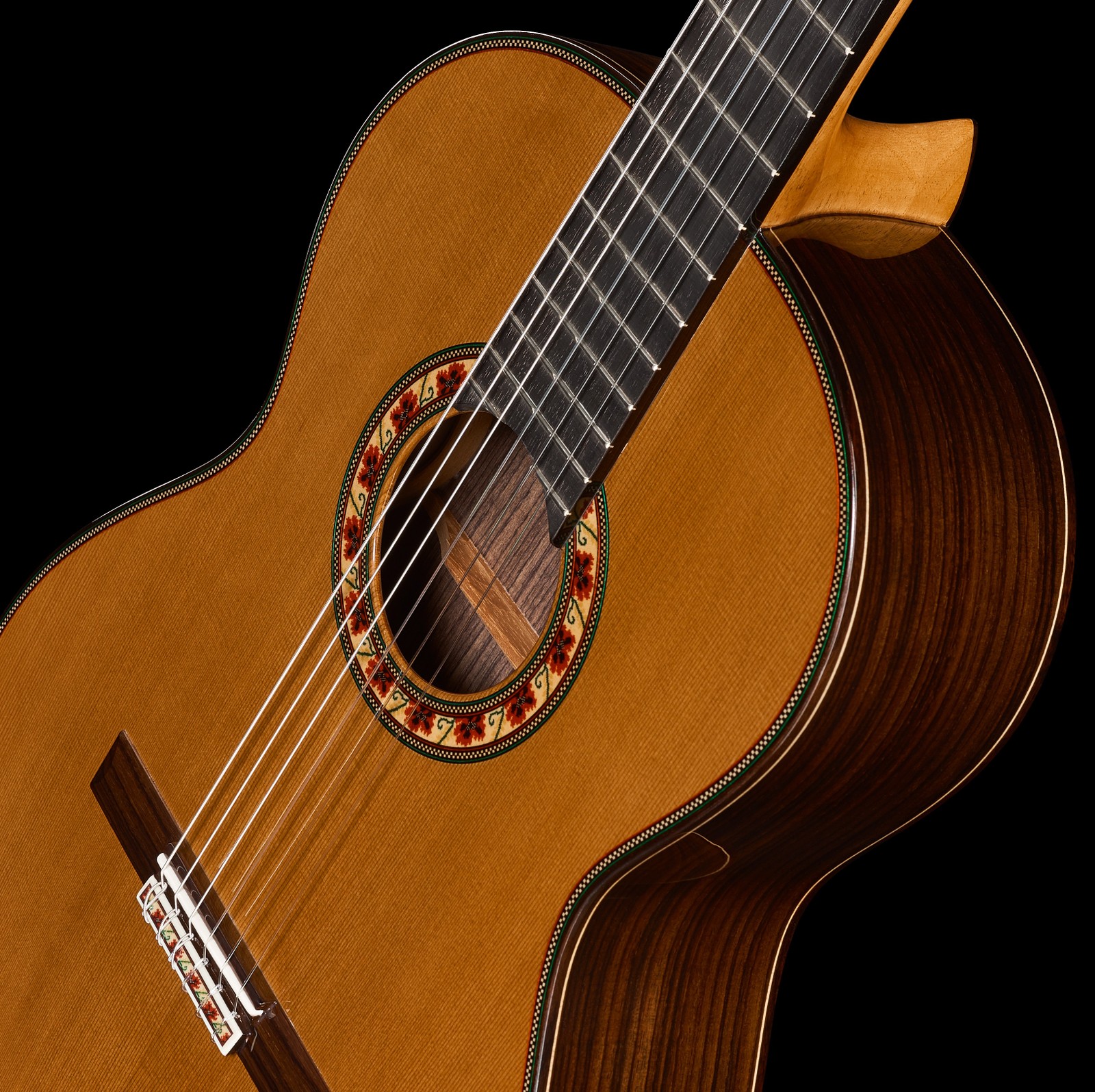 Decke der Ramirez Guitarra del Tiempo Cedar Konzertgitarre