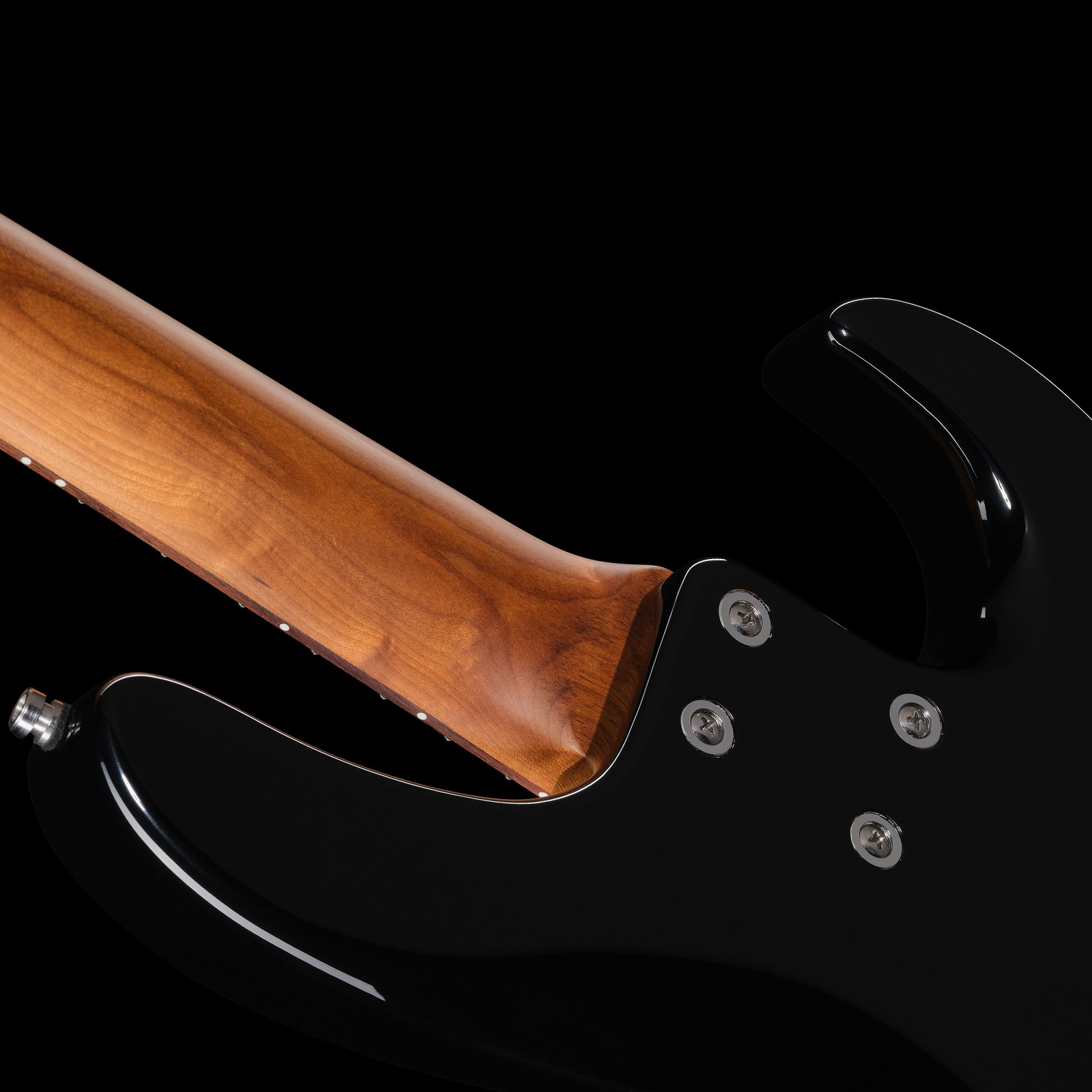 Rear view, Sadowsky MetroExpress 24 Modern 4 Morado Black Left-Handed, electric bass