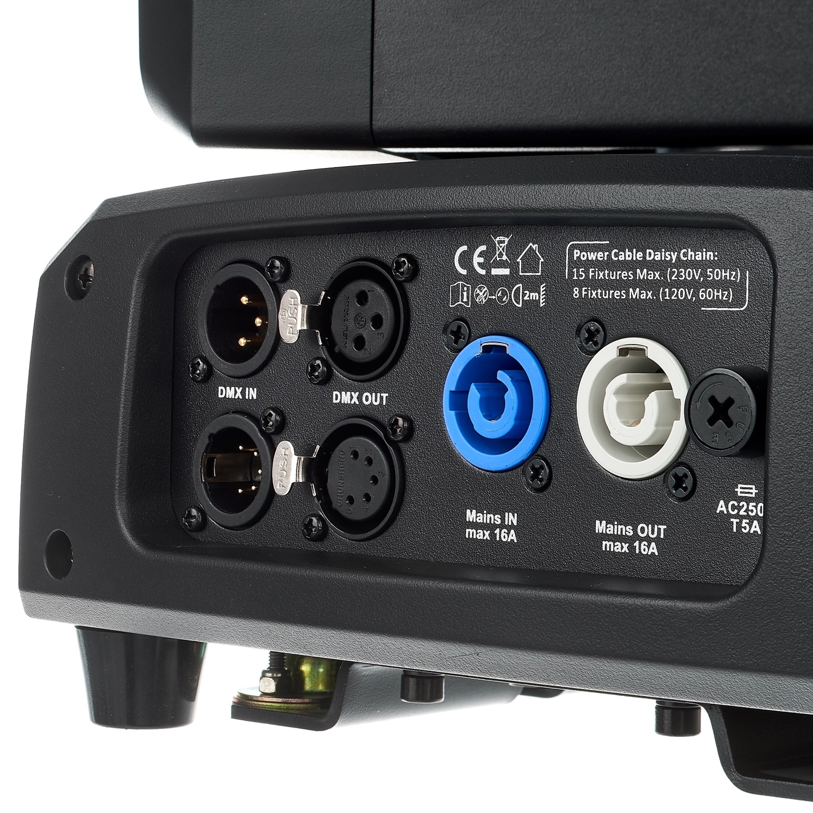 Connexions du Stairville BSW-100 LED BeamSpotWash