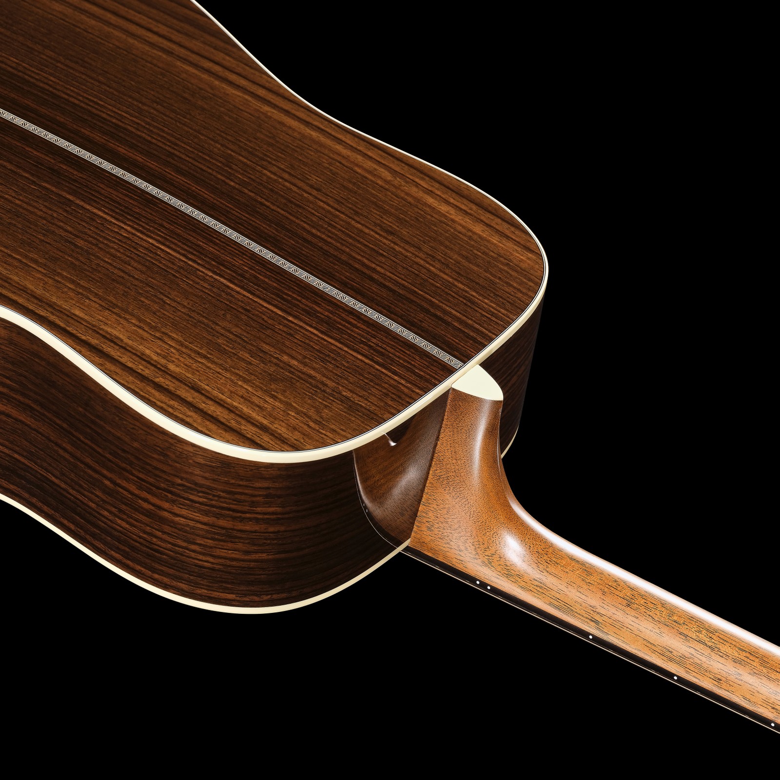 Halsübergang der Martin Guitar HD28 Sunburst Westerngitarre