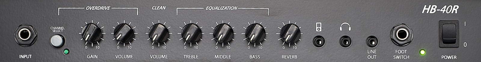 Regler am Harley Benton HB-40R Combo für E-Gitarre