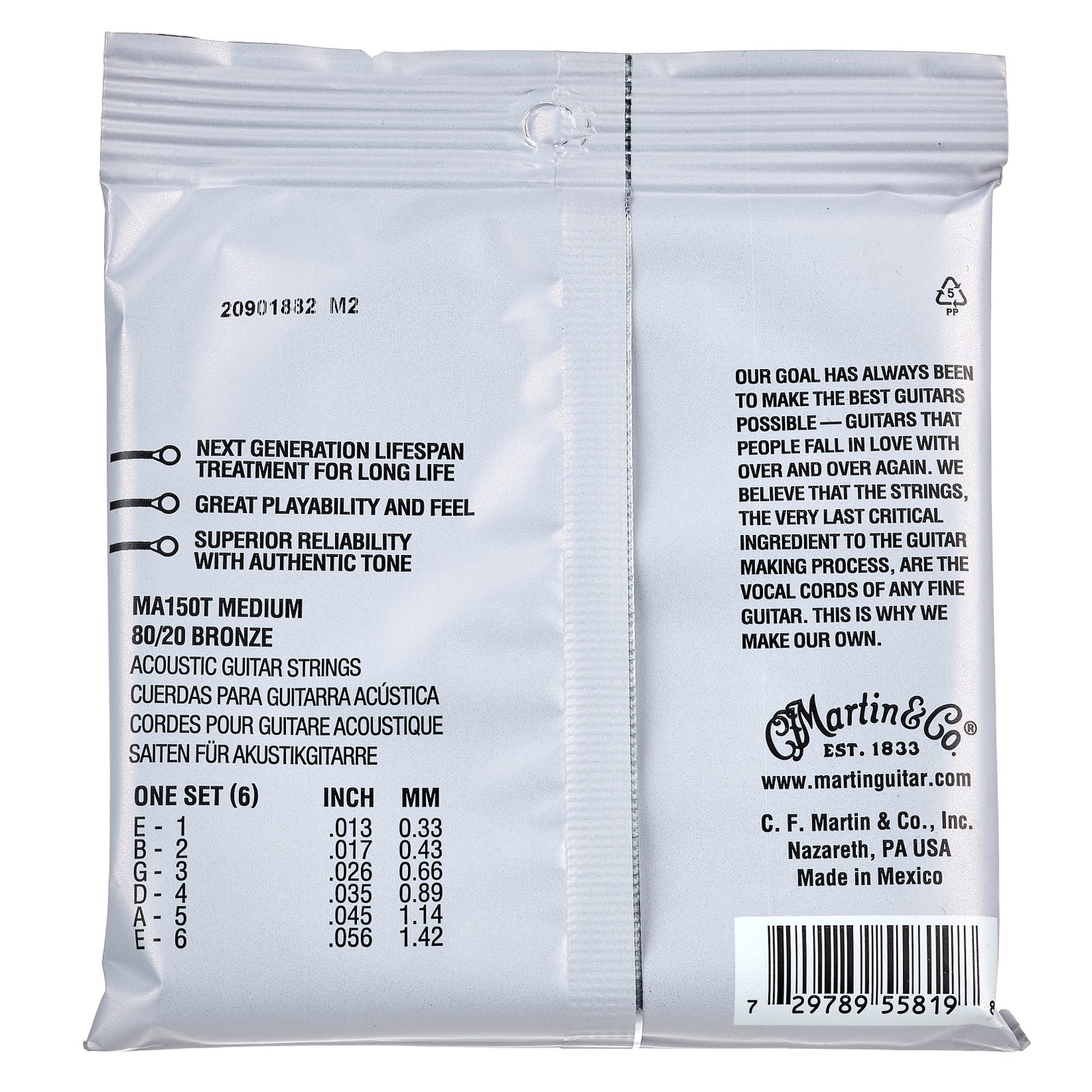 Martin Guitars MA -150T Authentic Acoustic Verpackung