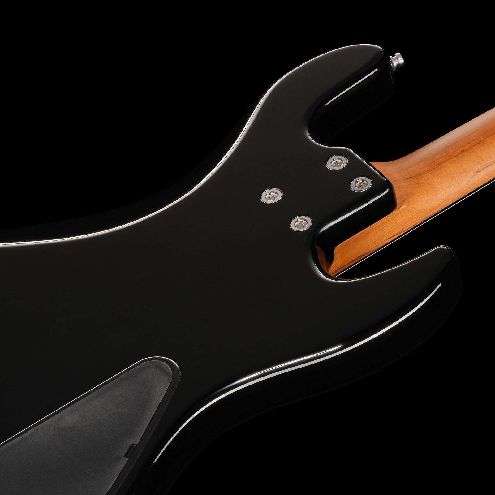 Rear view, Sadowsky MetroExpress21 Vintage MJ 4 Morado Left-Handed Black