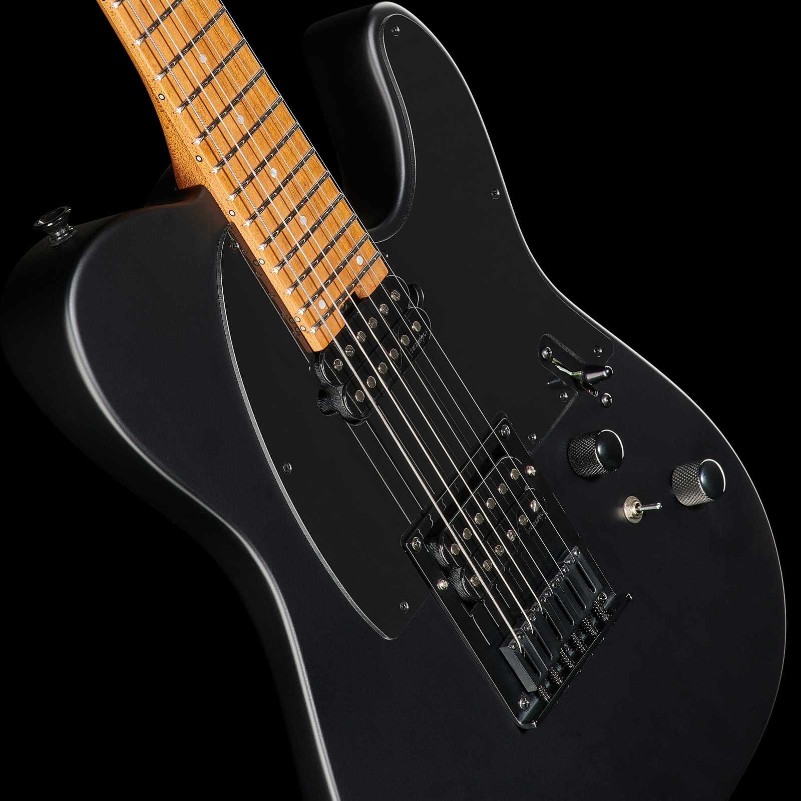 Charvel Pro-Mod SC ST2 HH HT Satin Black Humbucker und Schalter von Fishman