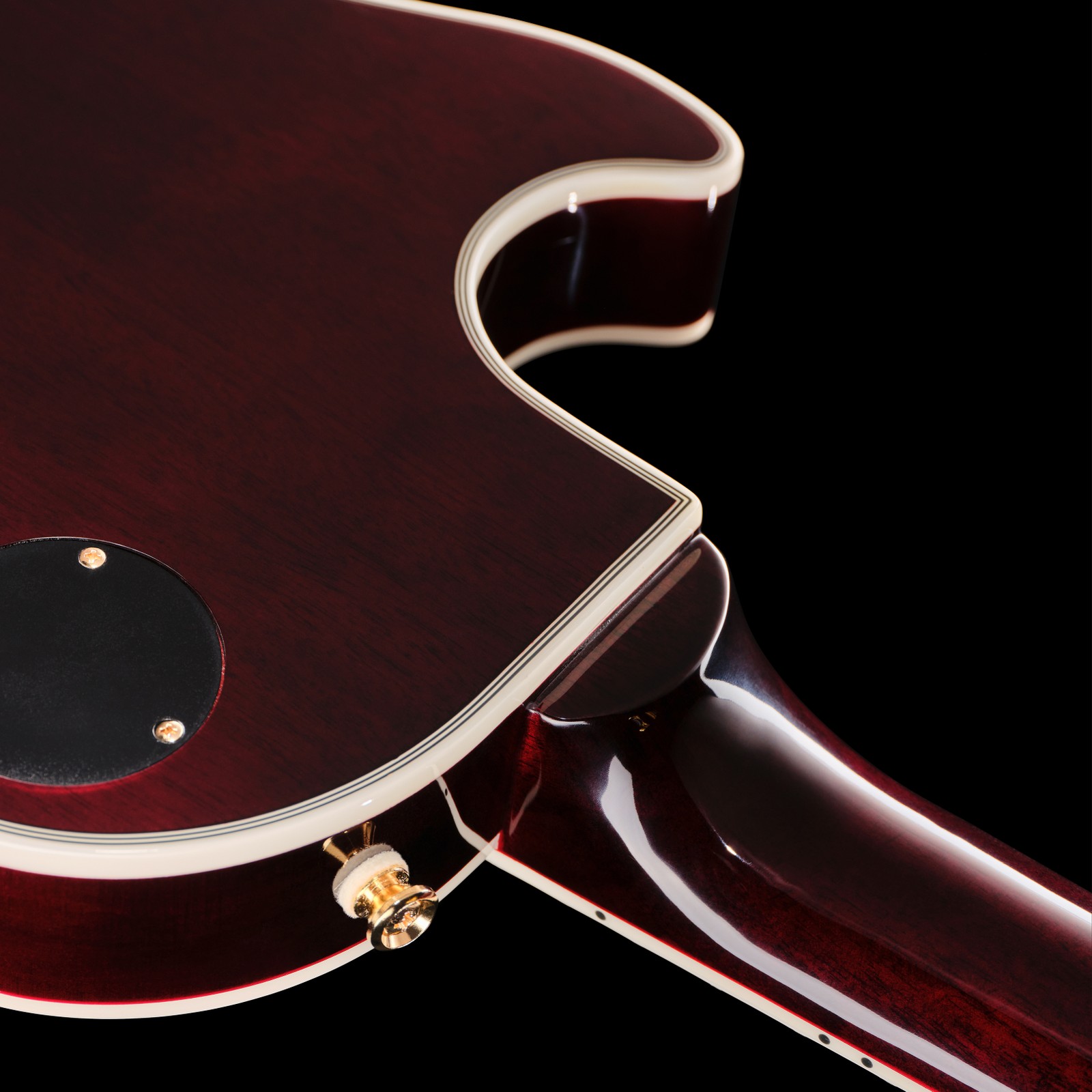 Halsübergang der Epiphone Jerry Cantrell Wino LP Custom