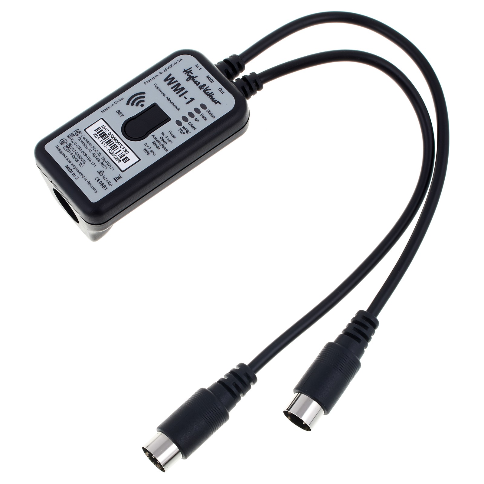 Hughes & Kettner WMI-1 Wireless Midi Interface – Musikhaus