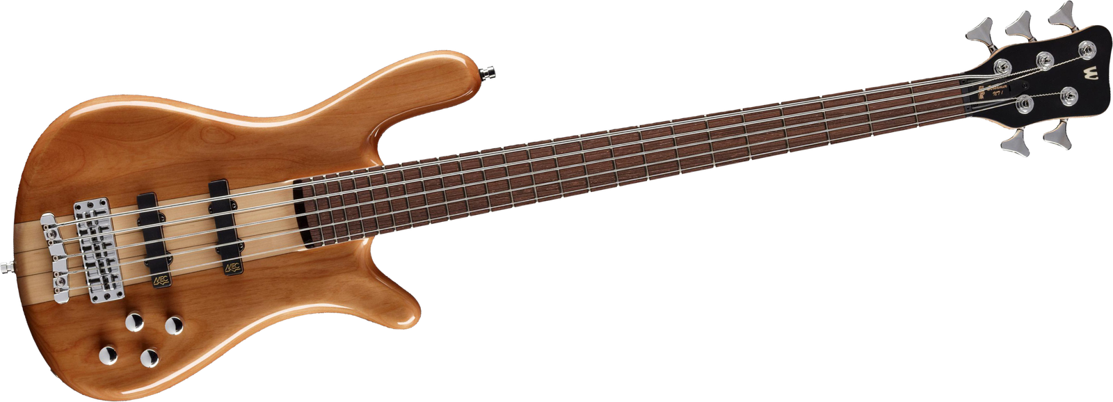 Warwick RockBass Streamer Neckthru I 5 Natural High-Polish, five-string bass guitar
