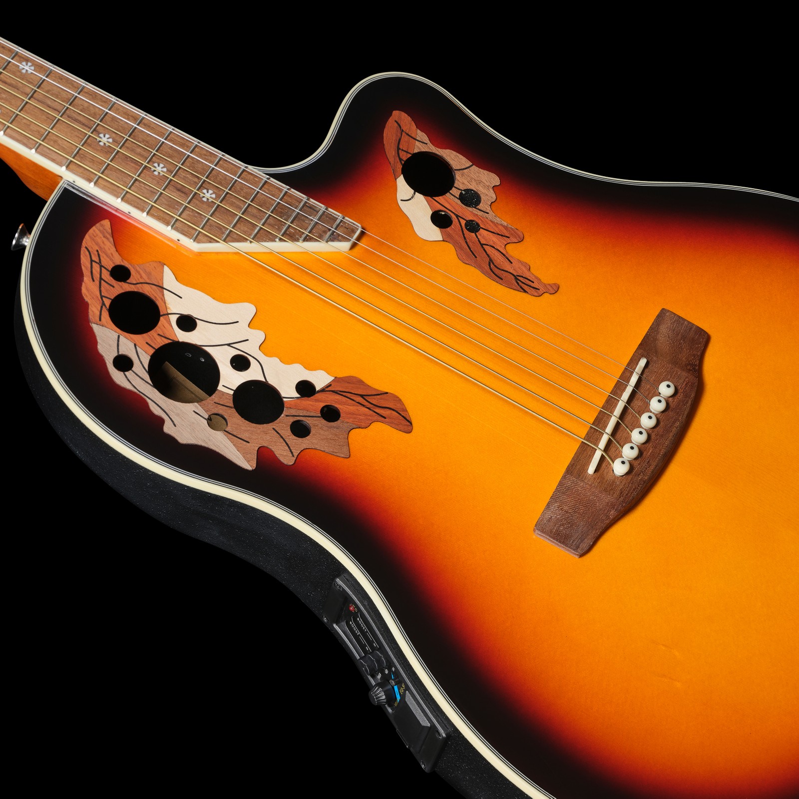 Top of the Harley Benton HBO-850SB Steel-String Guitar with Pickup