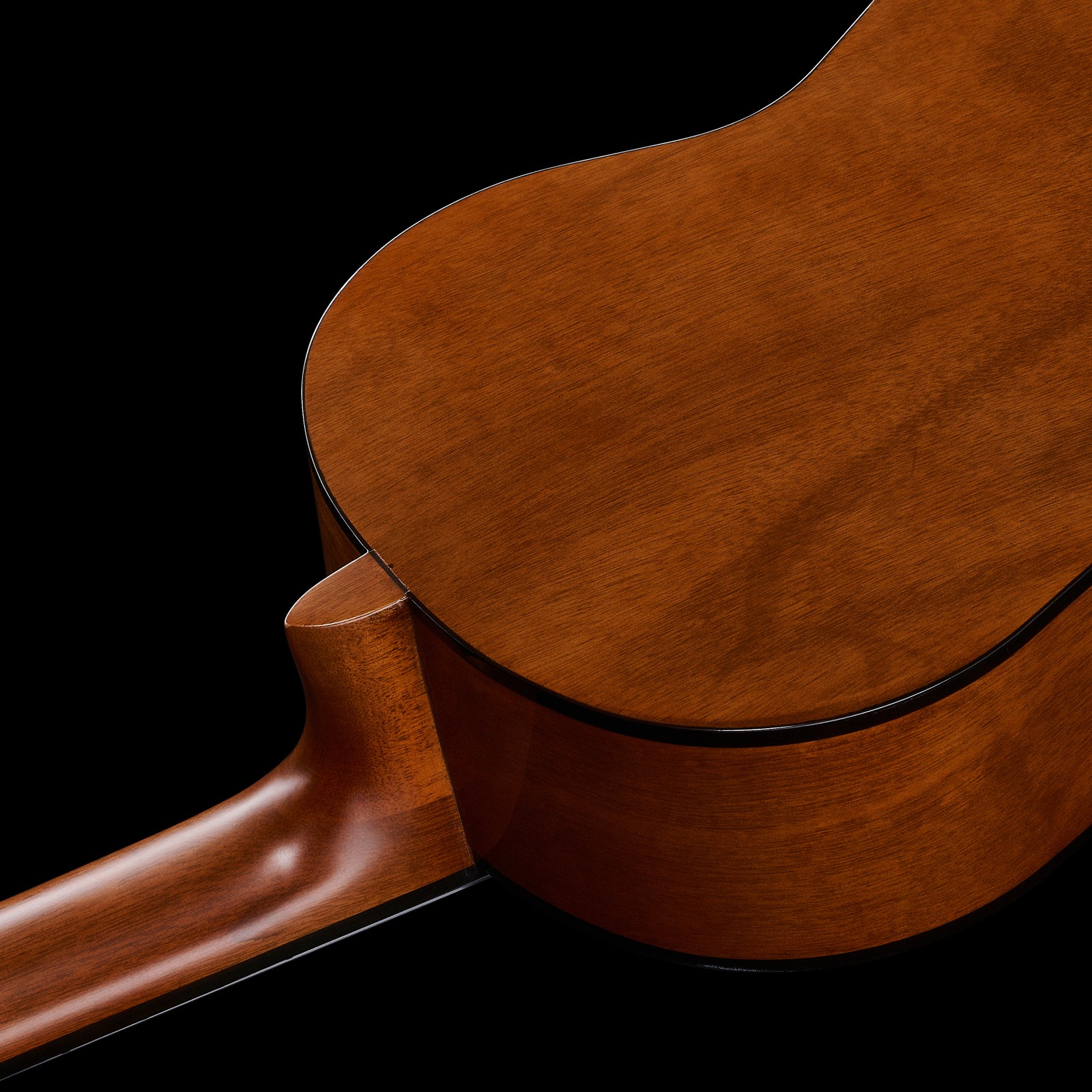 Rückseite und Hals der Gewa Student Natural 3/4 von hinten