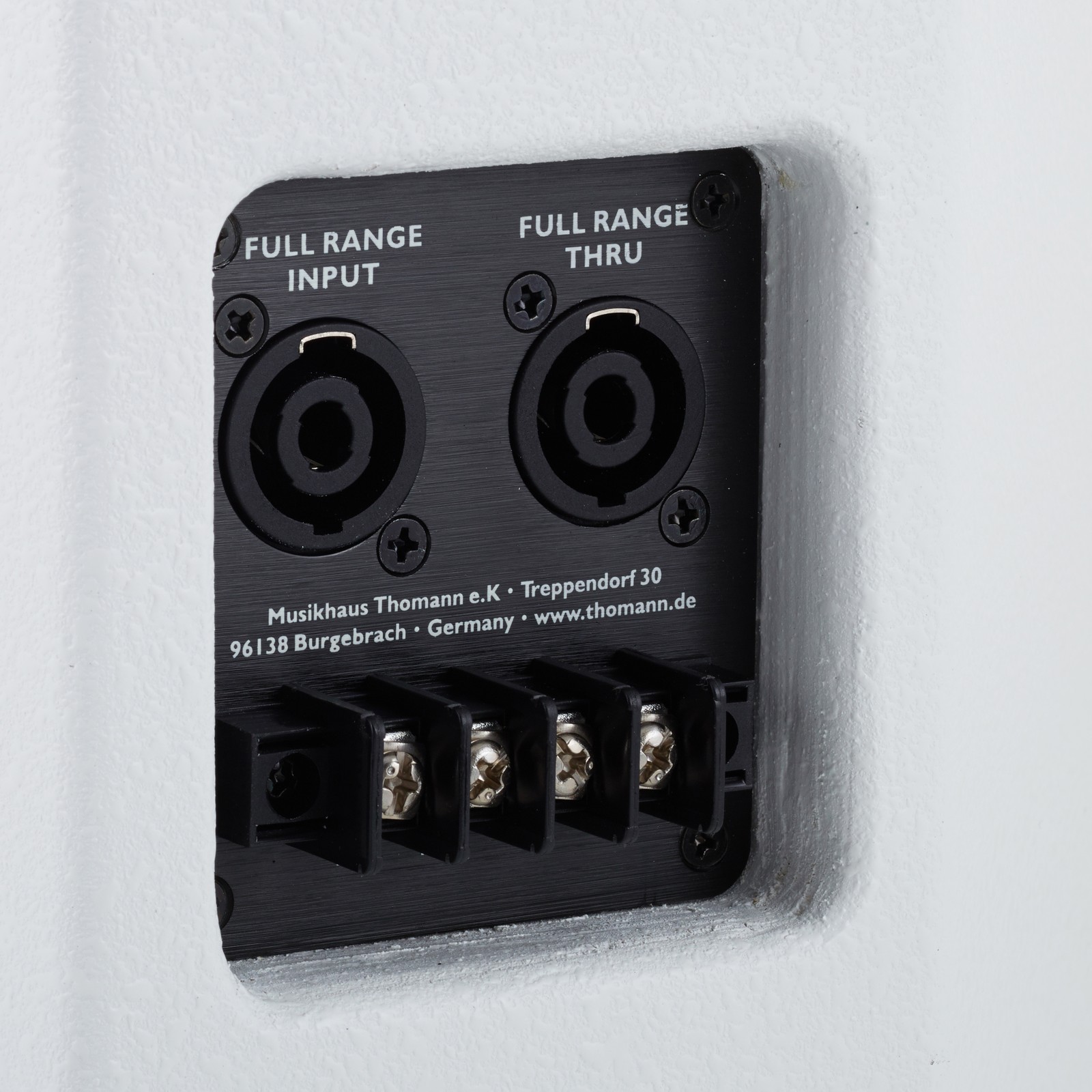 Anschlüsse am the box pro Achat 206 WH Kleinlautsprecher