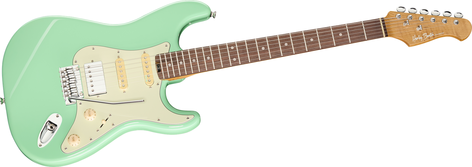 E-Gitarre Harley Benton ST-Modern Plus HSS SFG Frontansicht