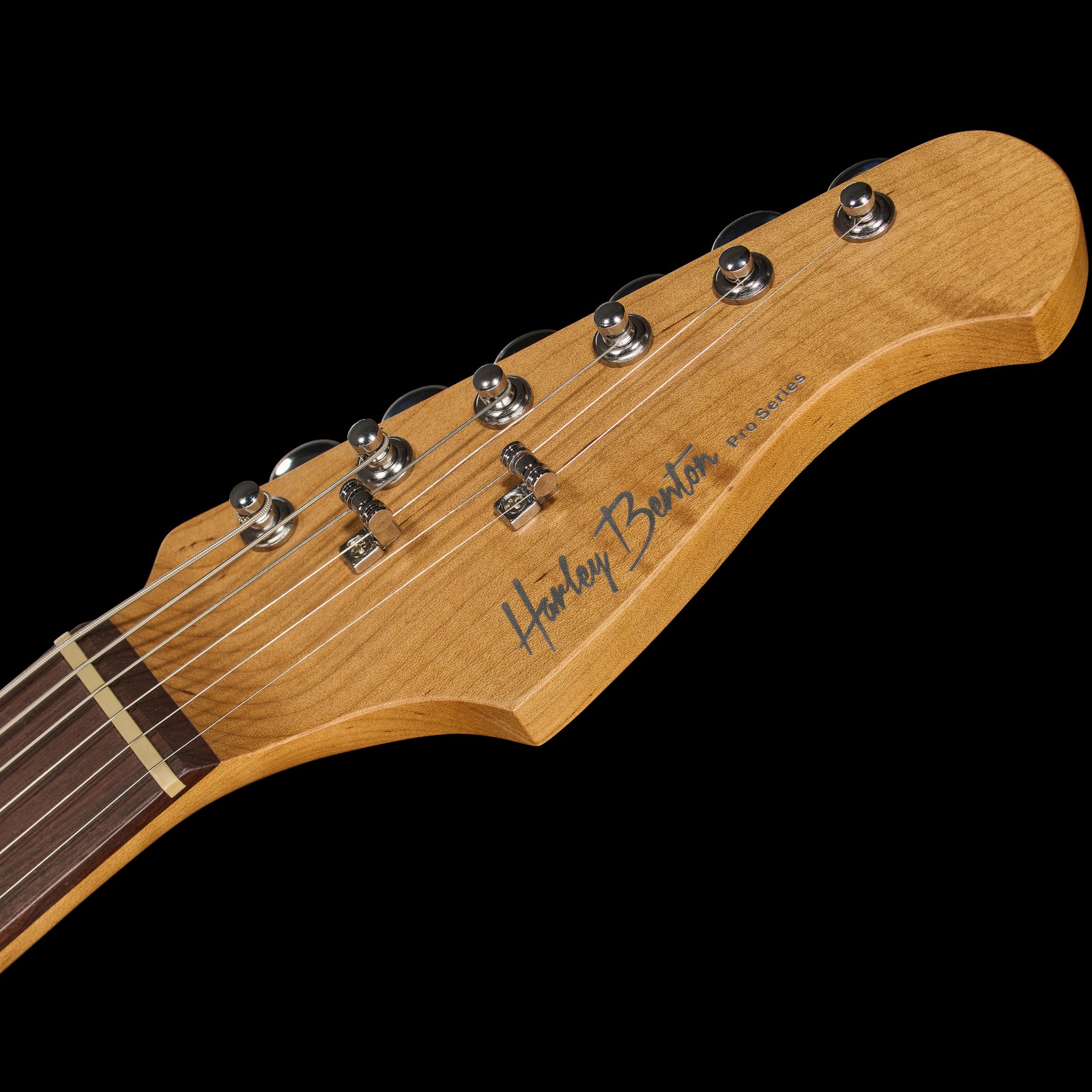 Geröstete Harley Benton E-Gitarre Kopfplatte aus Ahorn