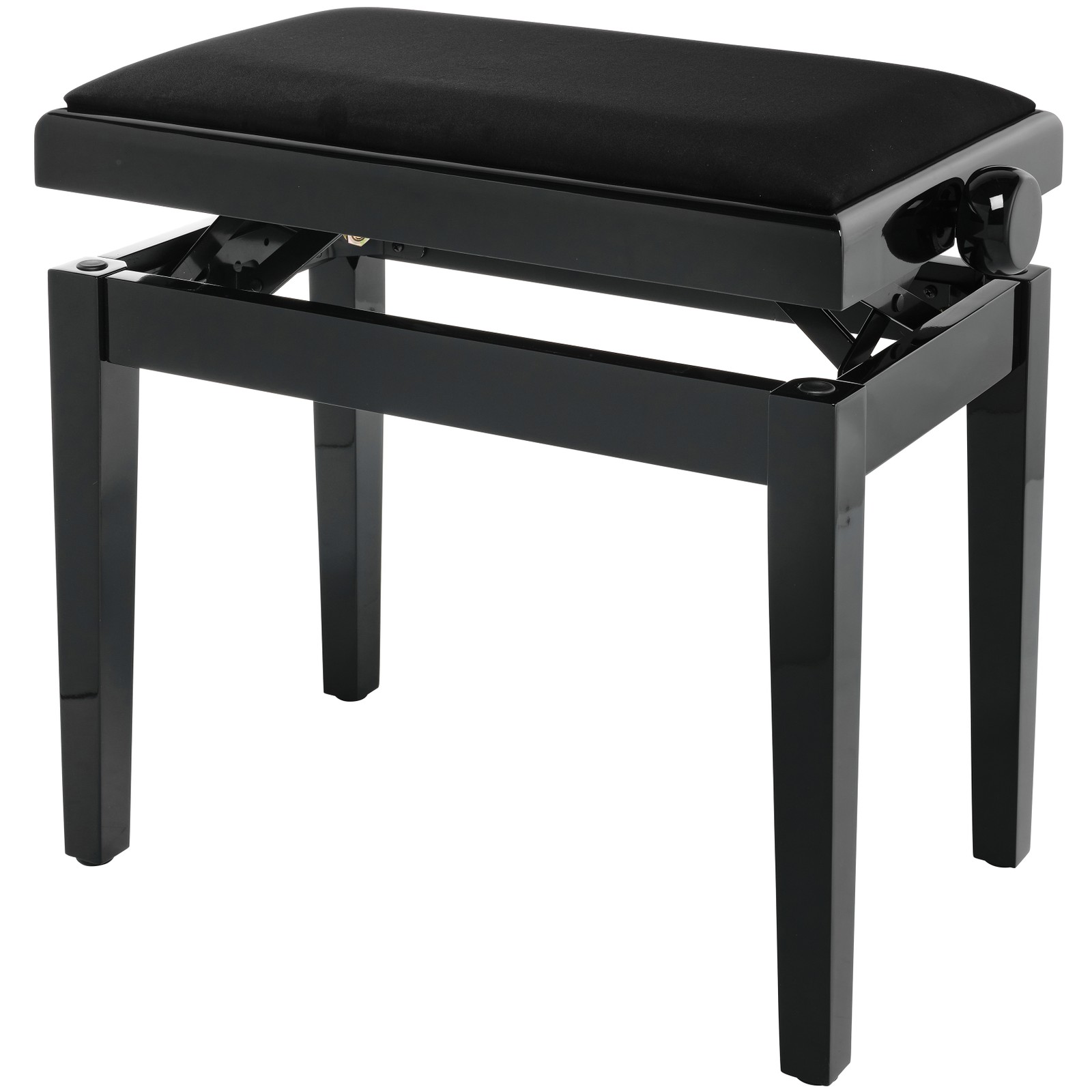 Schwarz glänzende Klavierbank Thomann KB-47BP 