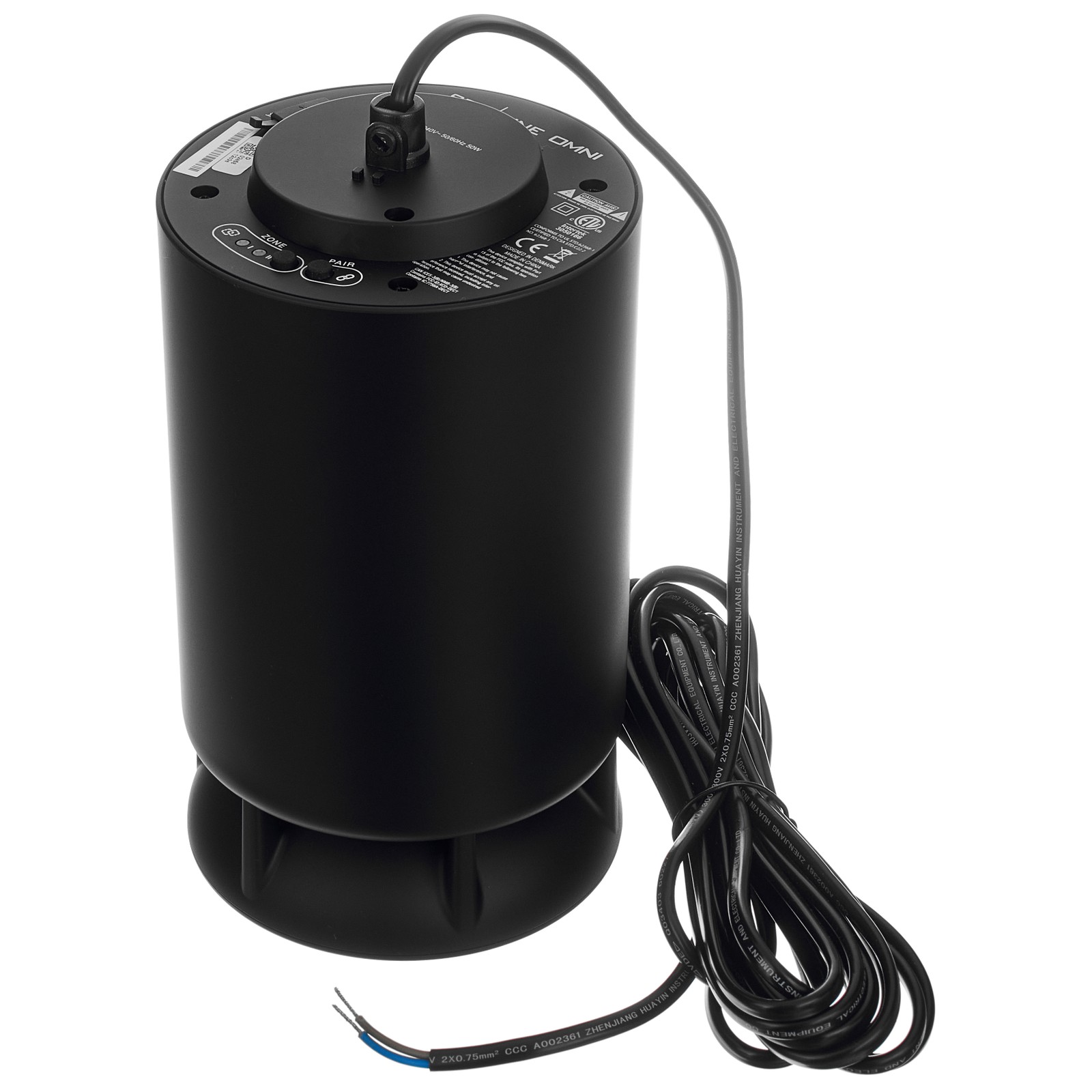 Spottune Omni Cord Black Deckenlautsprecher