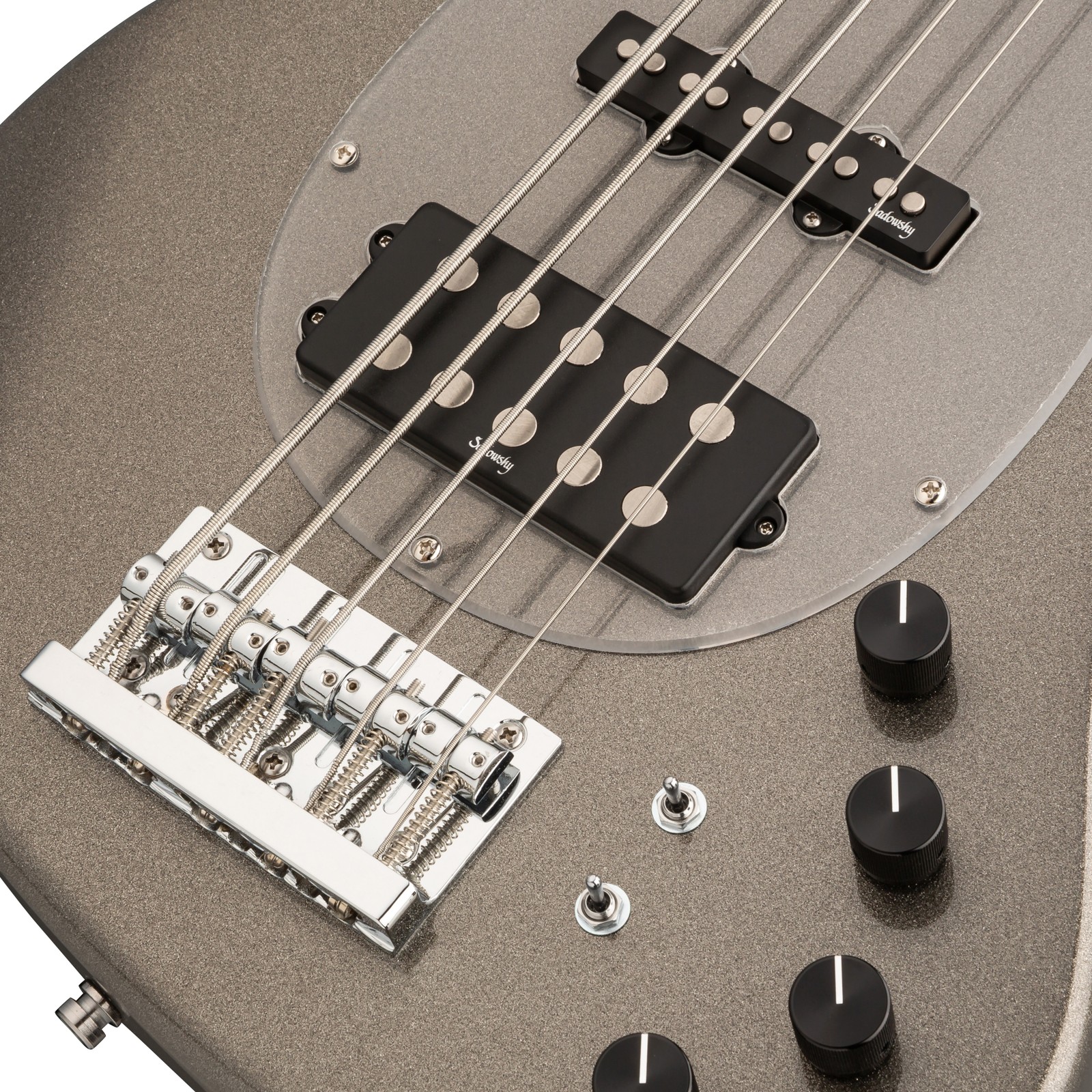 Pickups, Sadowsky MetroExpress 21 Vintage M5 Maple Silver, five-string electric bass