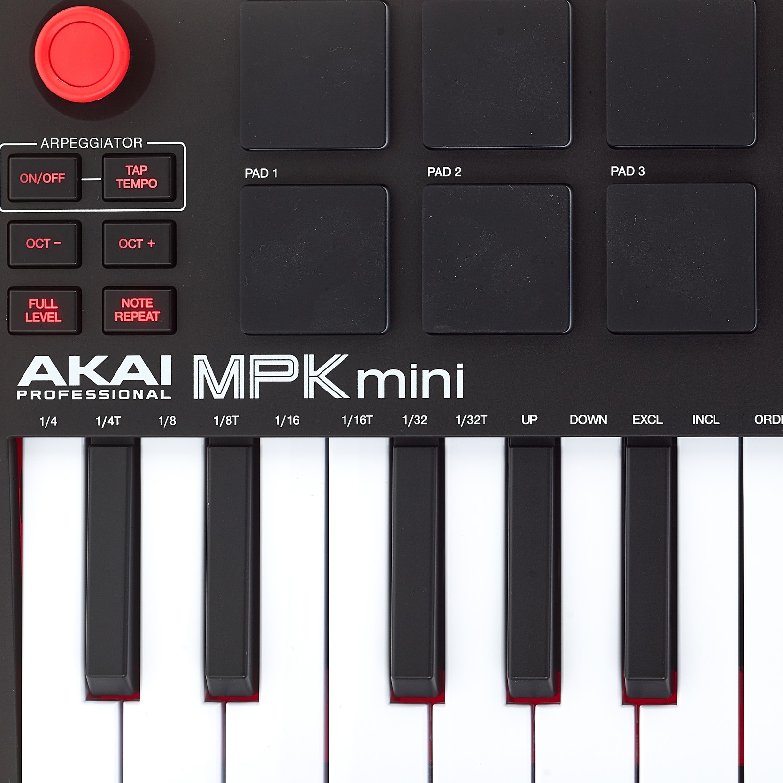 Detailansicht des Akai MPK Mini MK3 MIDI Controller