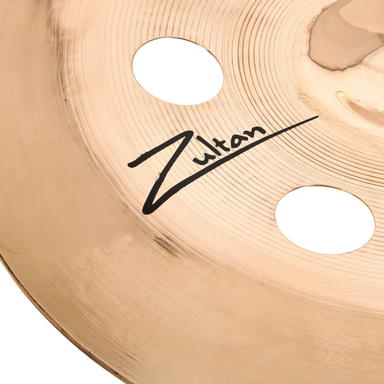 Detail of Zultan Rock Beat 16" China Holey logo