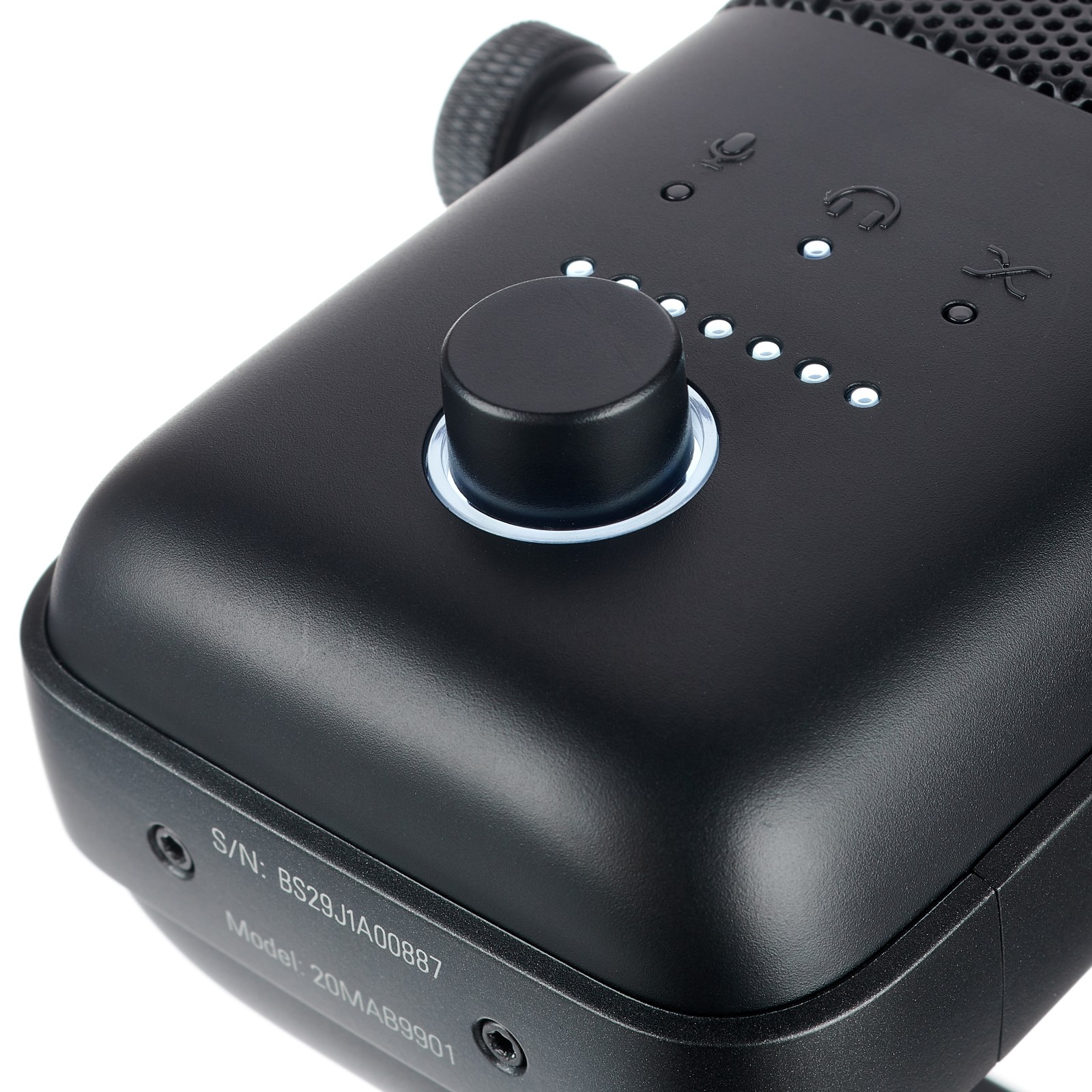 Drehregler am Elgato Wave: 3 USB-Kondensatormikrofon