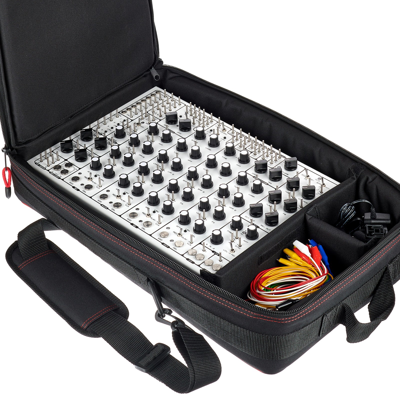 SOMA Pulsar-23 White, Organismic Drum Machine mit Tasche