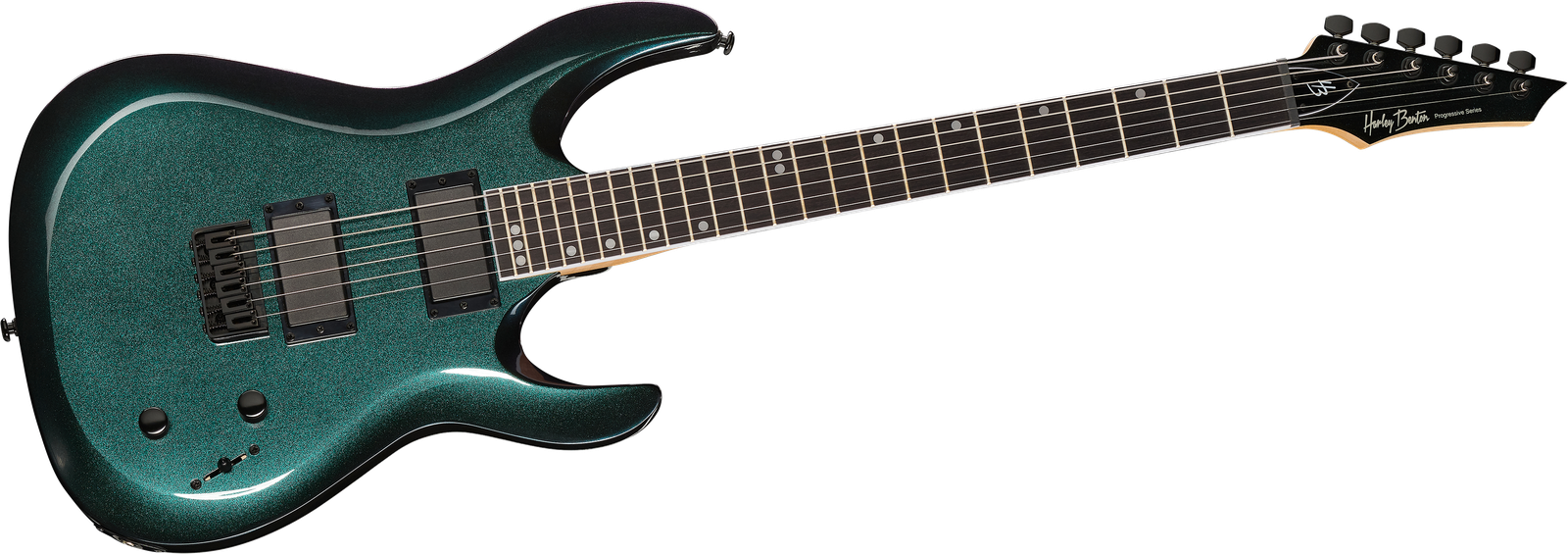 Frontansicht E-Gitarre Harley Benton R-446 Flip Flop Blue