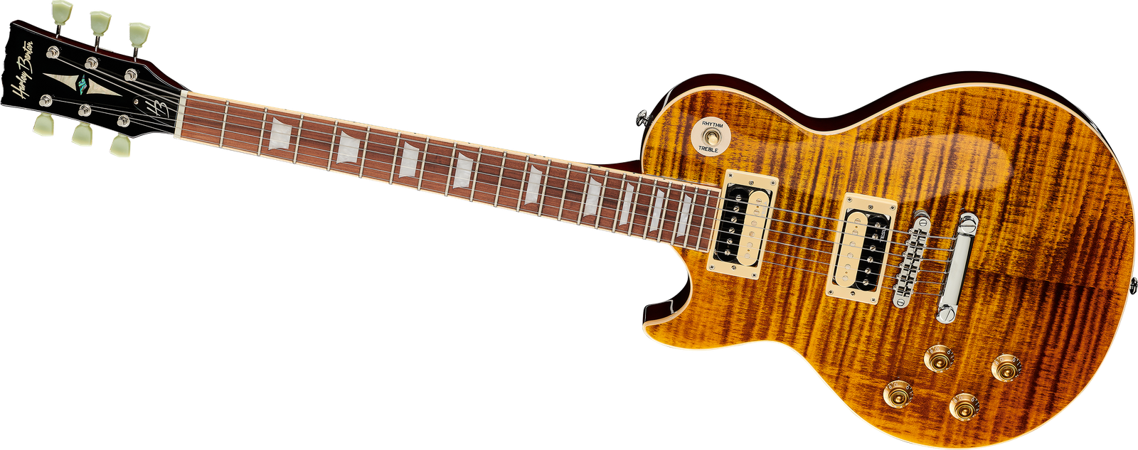 E-Gitarre Harley Benton SC-550LH II PAF von vorne