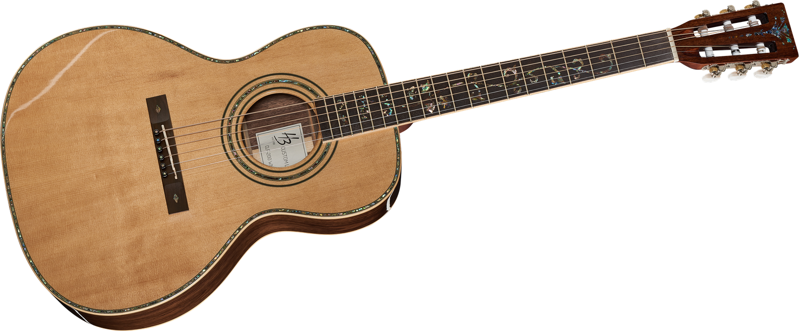 Blues Westerngitarre Harley Benton CLF-200 WN von vorne