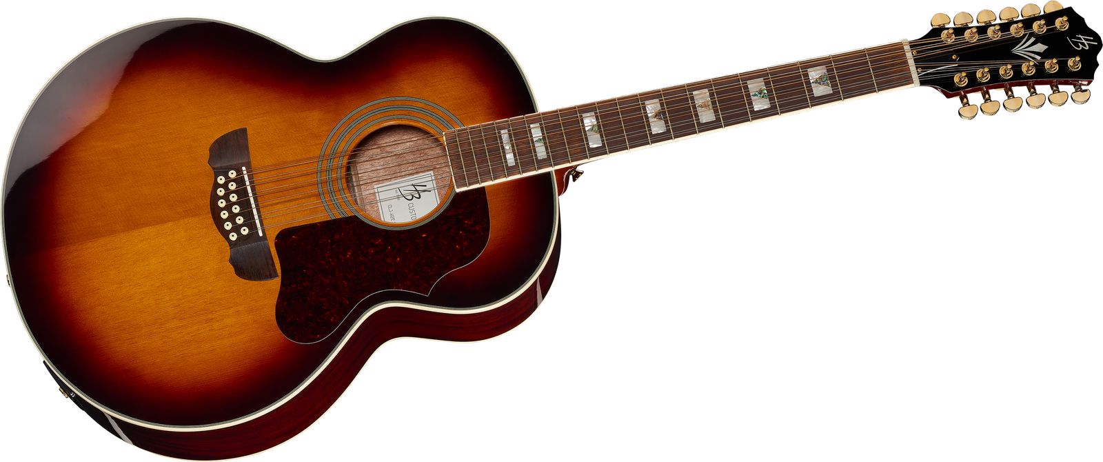 Jumbo 12-String Harley Benton Custom Line CLJ-412E SB von vorne