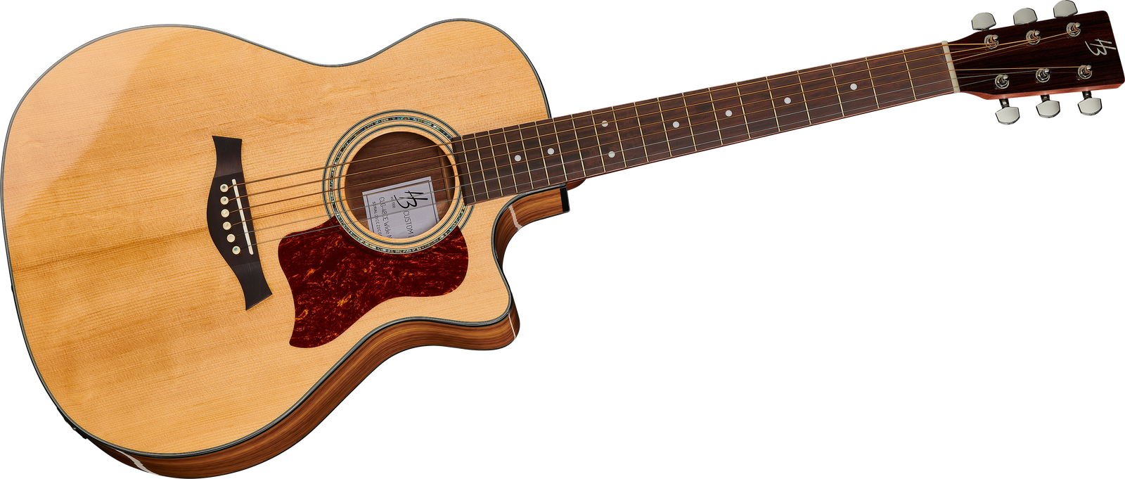 Westerngitarre Harley Benton Custom Line CLG-48CE Wide NT von vorne