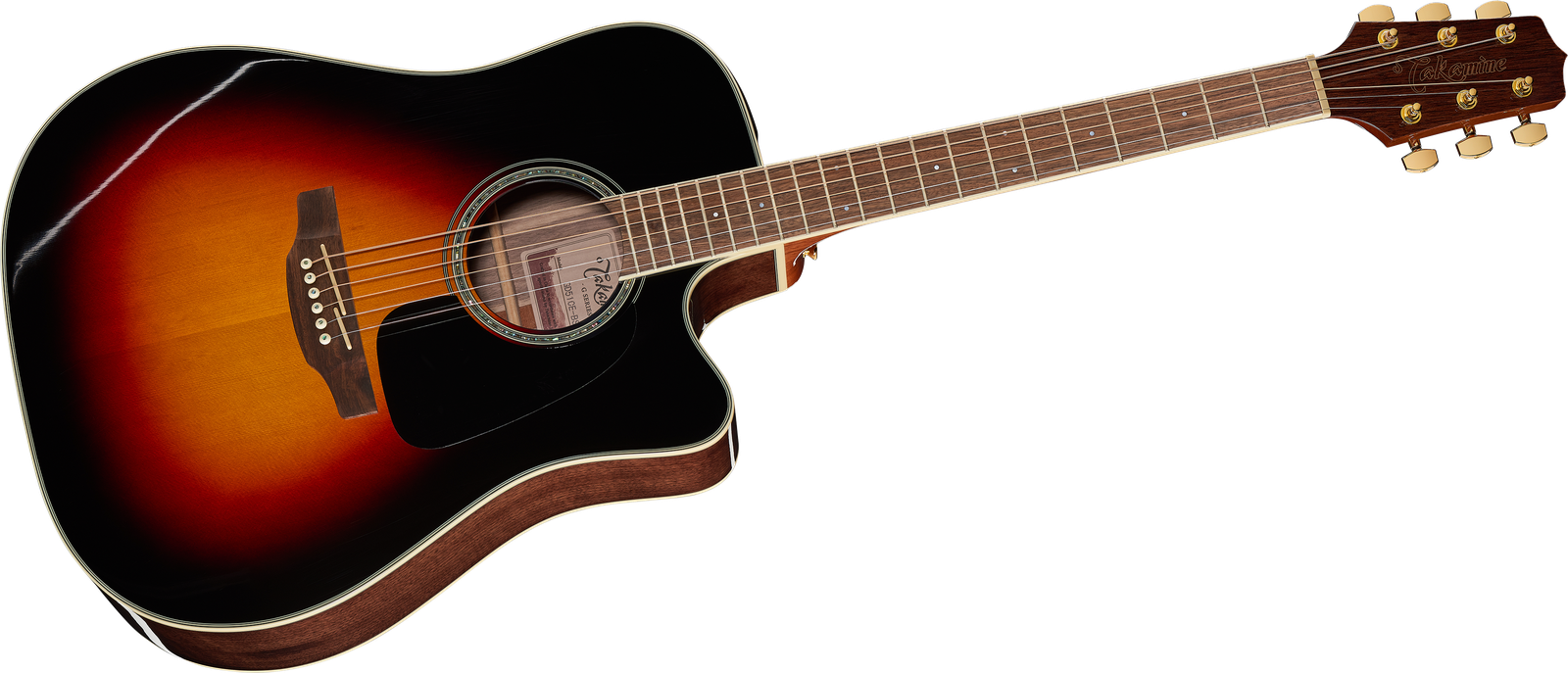 Große Westerngitarre Takamine GD51CE-BSB von vorne