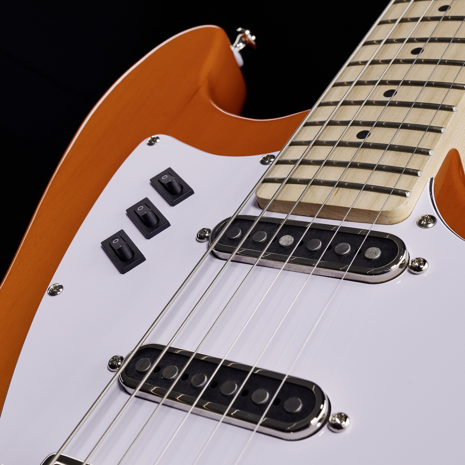 Guild Surfliner Sunset Orange Pickups