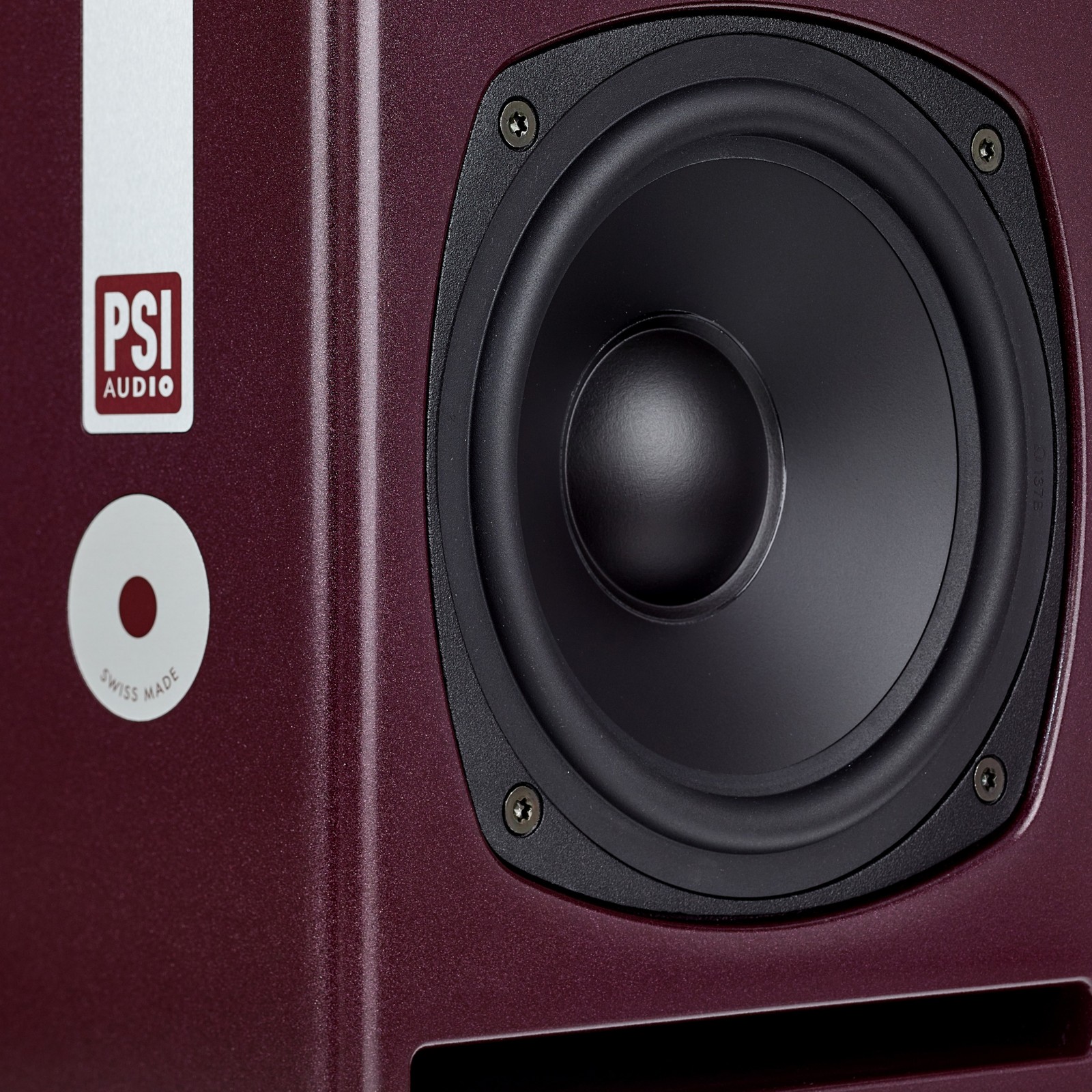 PSI Audio A17-M Studio Red monitor, front view
