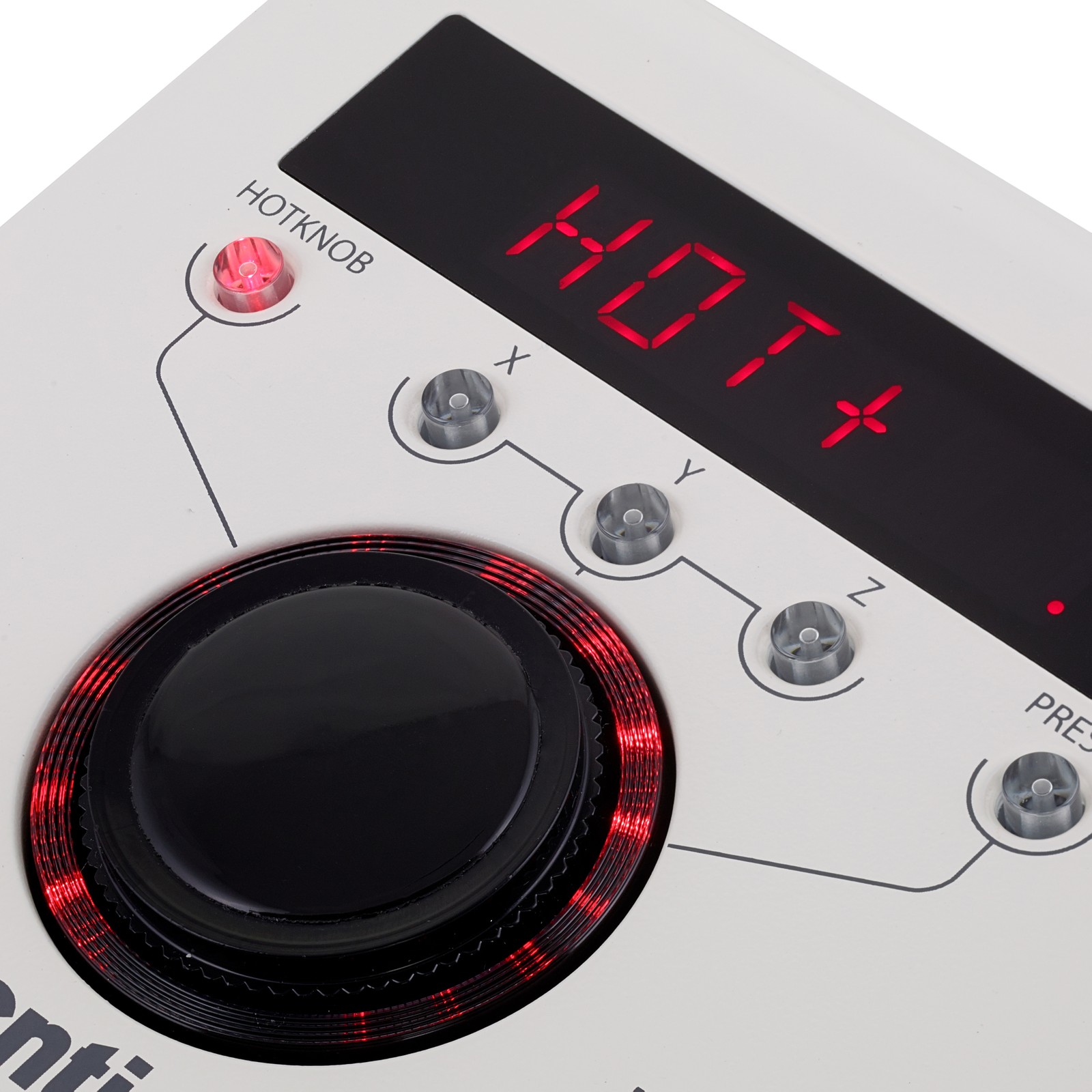 Bildschirm und großer Hotknob auf dem Eventide H9 Max Harmonizer