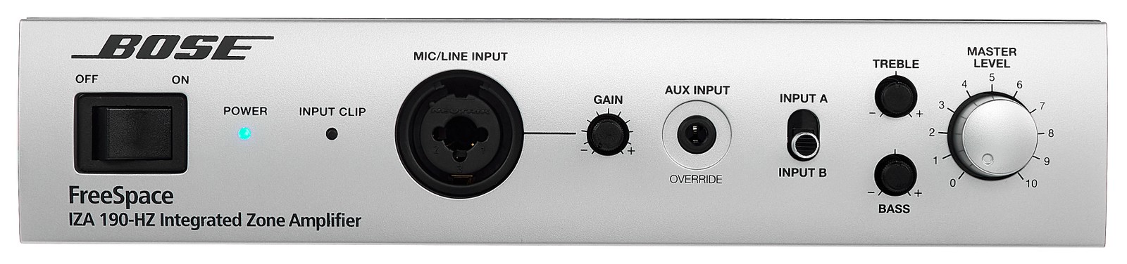 Frontseite des Bose Professional FreeSpace IZA 190-HZ 100 V Mischverstärkers