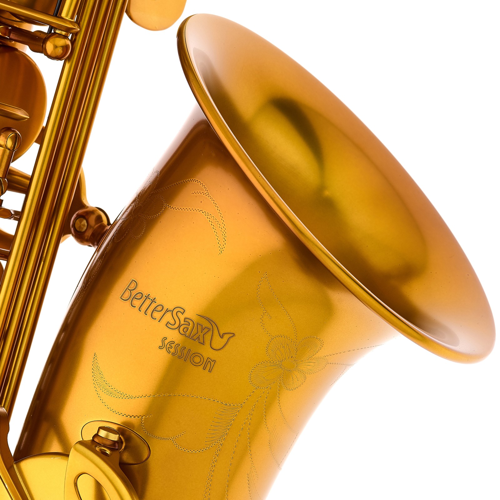 Schallbecher des BetterSax Session Alto Matte Gold Saxophons