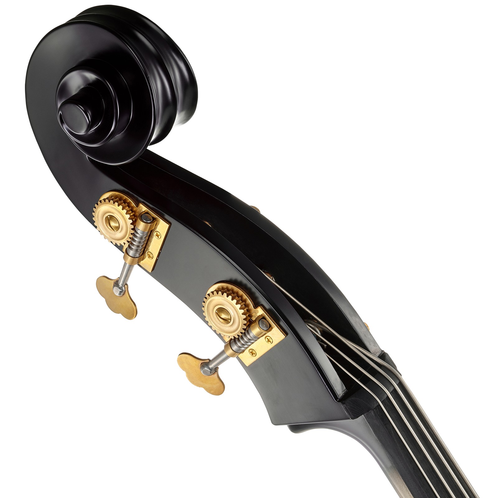 Harley Benton DB02-WH Electric Double Bass Schnecke