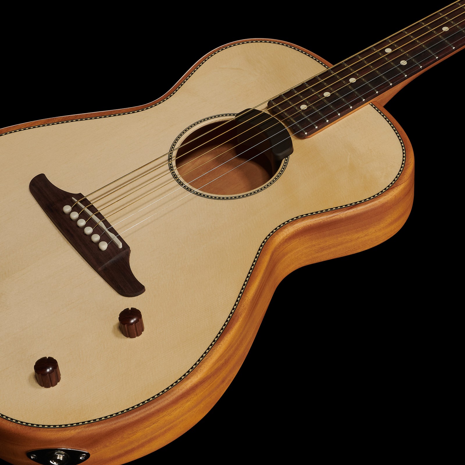 Sitka Fichtendecke auf der Fender Highway Parlor NAT RW