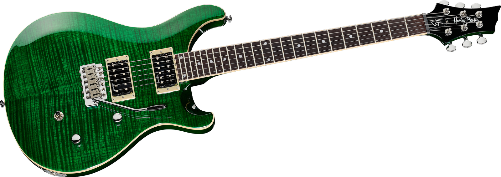 Harley Benton CST-24T Emerald Flame w/Case – United States