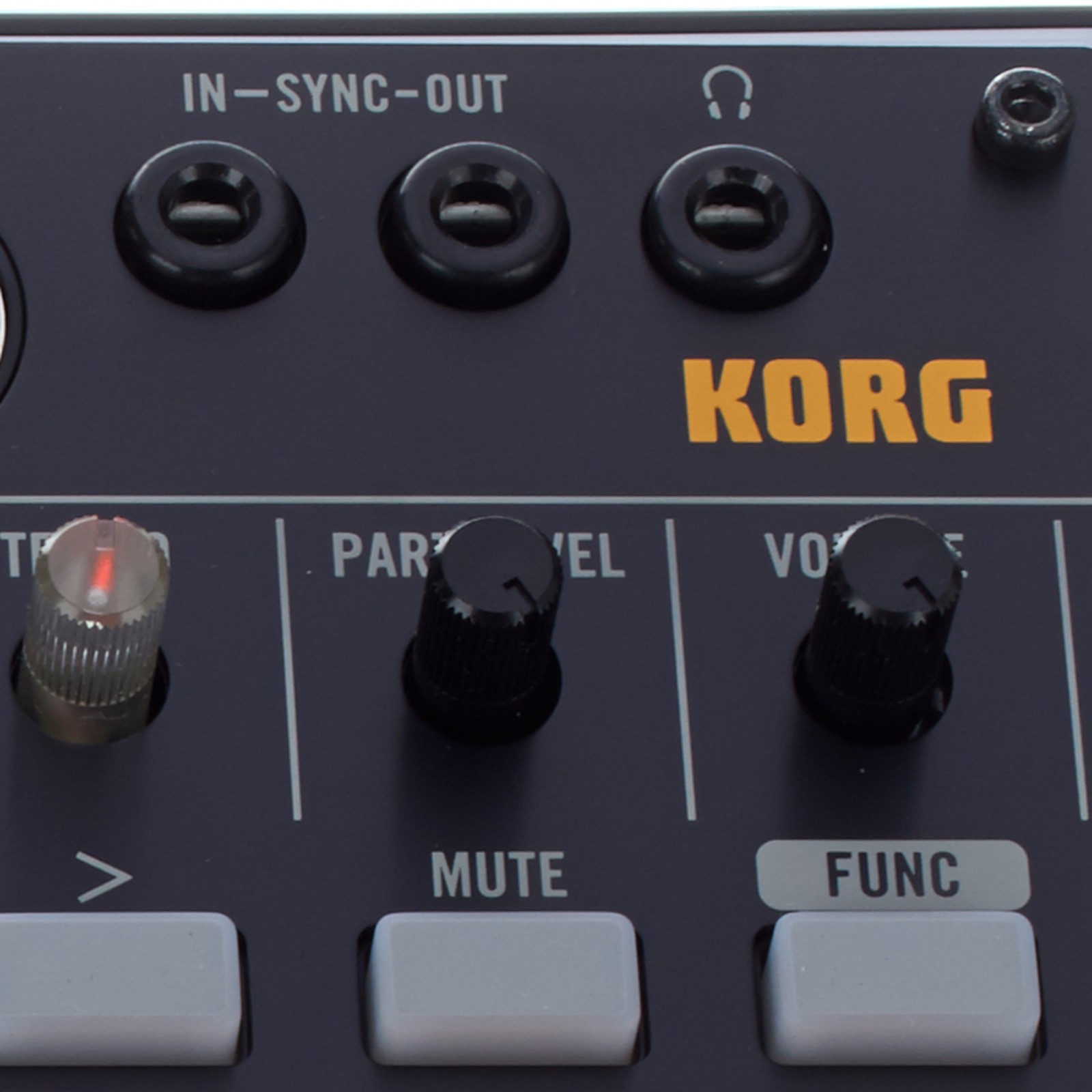 Detailansicht des Korg Volca Beats - Analoge Rhythm Machine