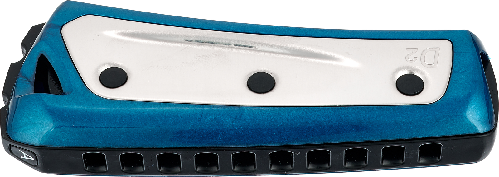 Blaue Mundharmonika Yonberg D2 Storm Color A