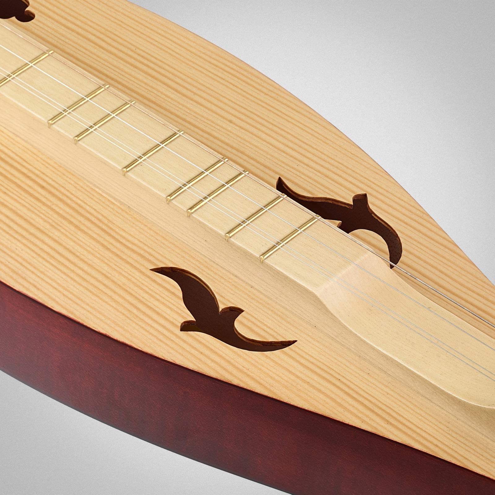 Laminierte Fichtendecke der Thomann Europe Dulcimer D1211