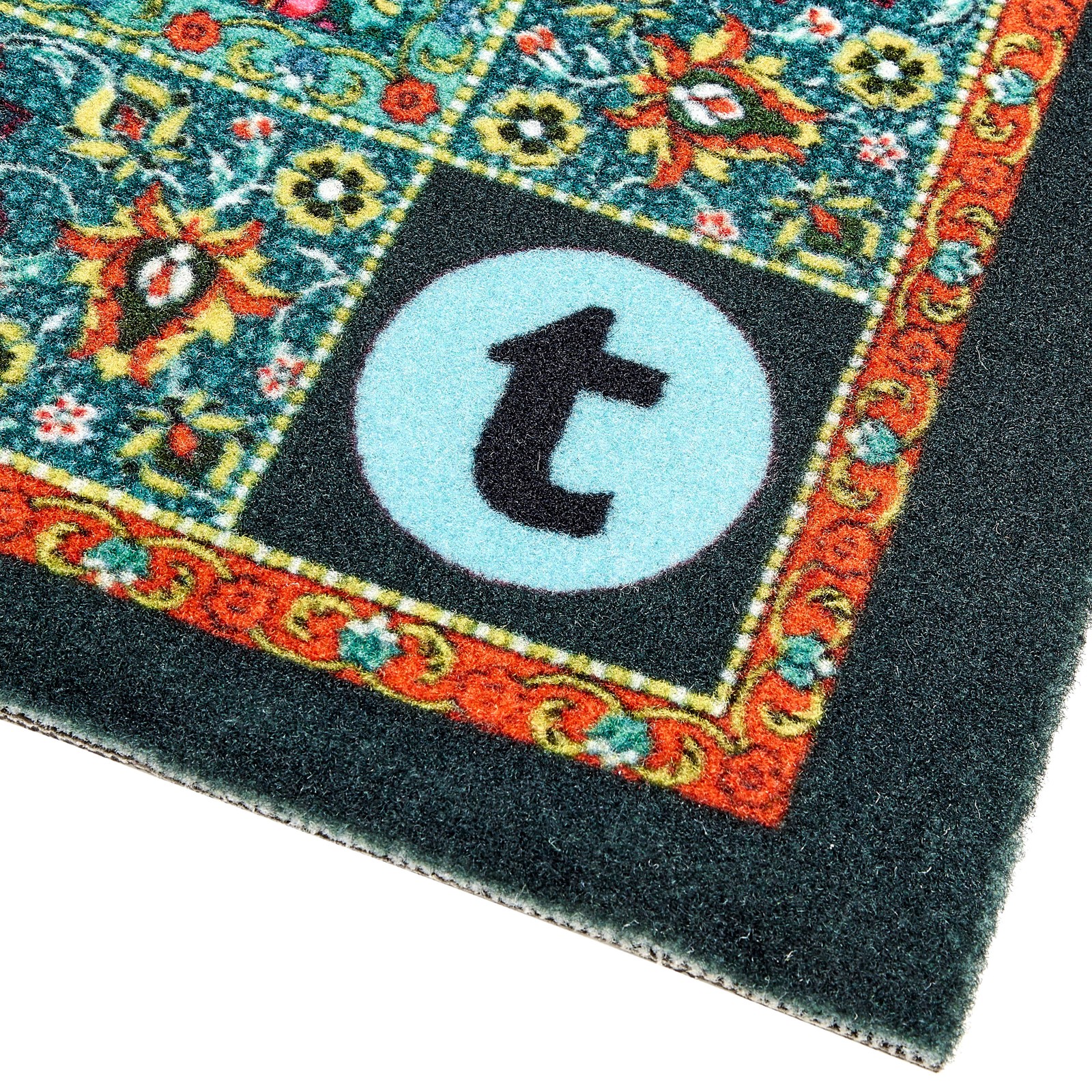 Logo auf Thomann Schlagzeugteppich