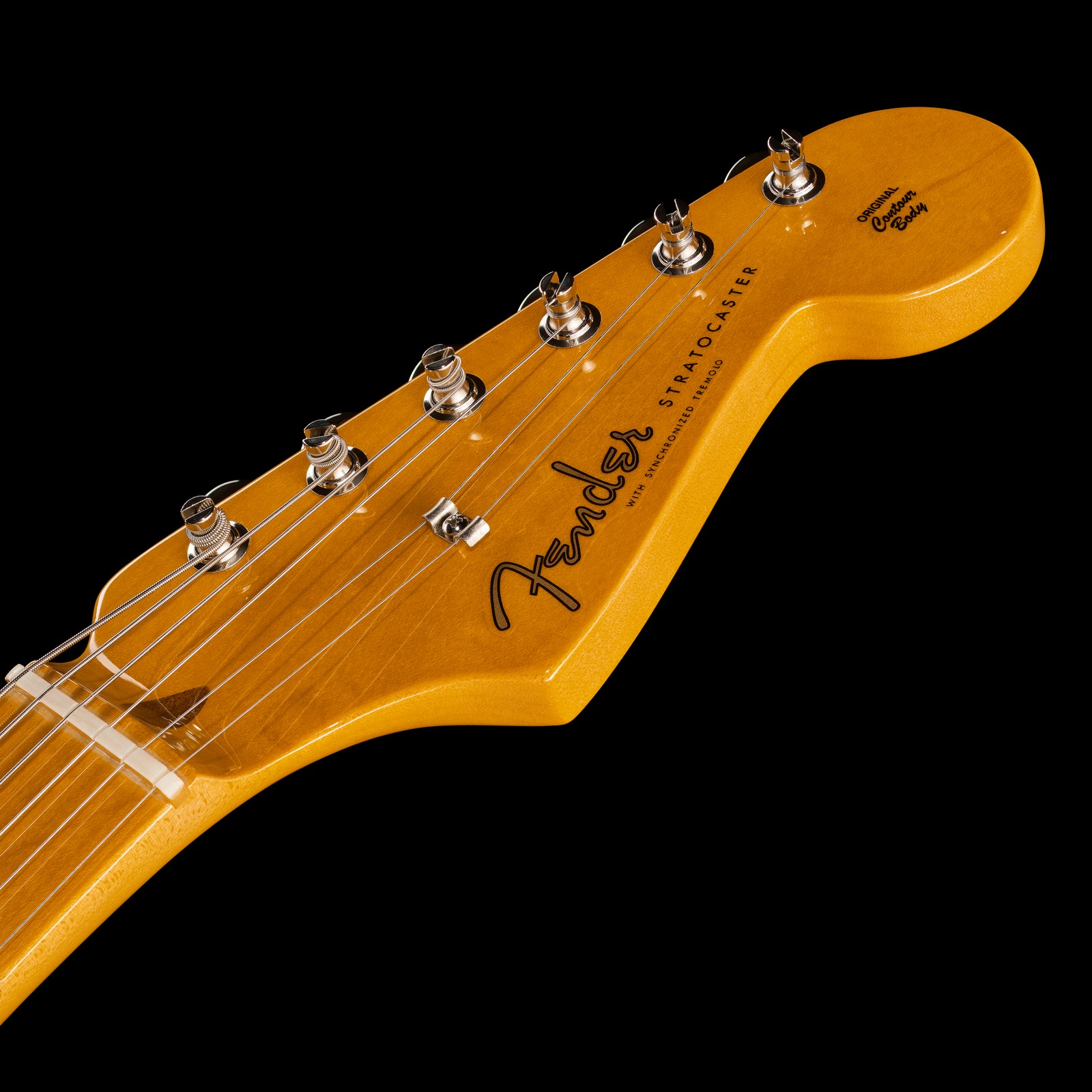 Fender E-Gitarre Stratocaster American Vintage II Sunburst Kopfplatte Logo